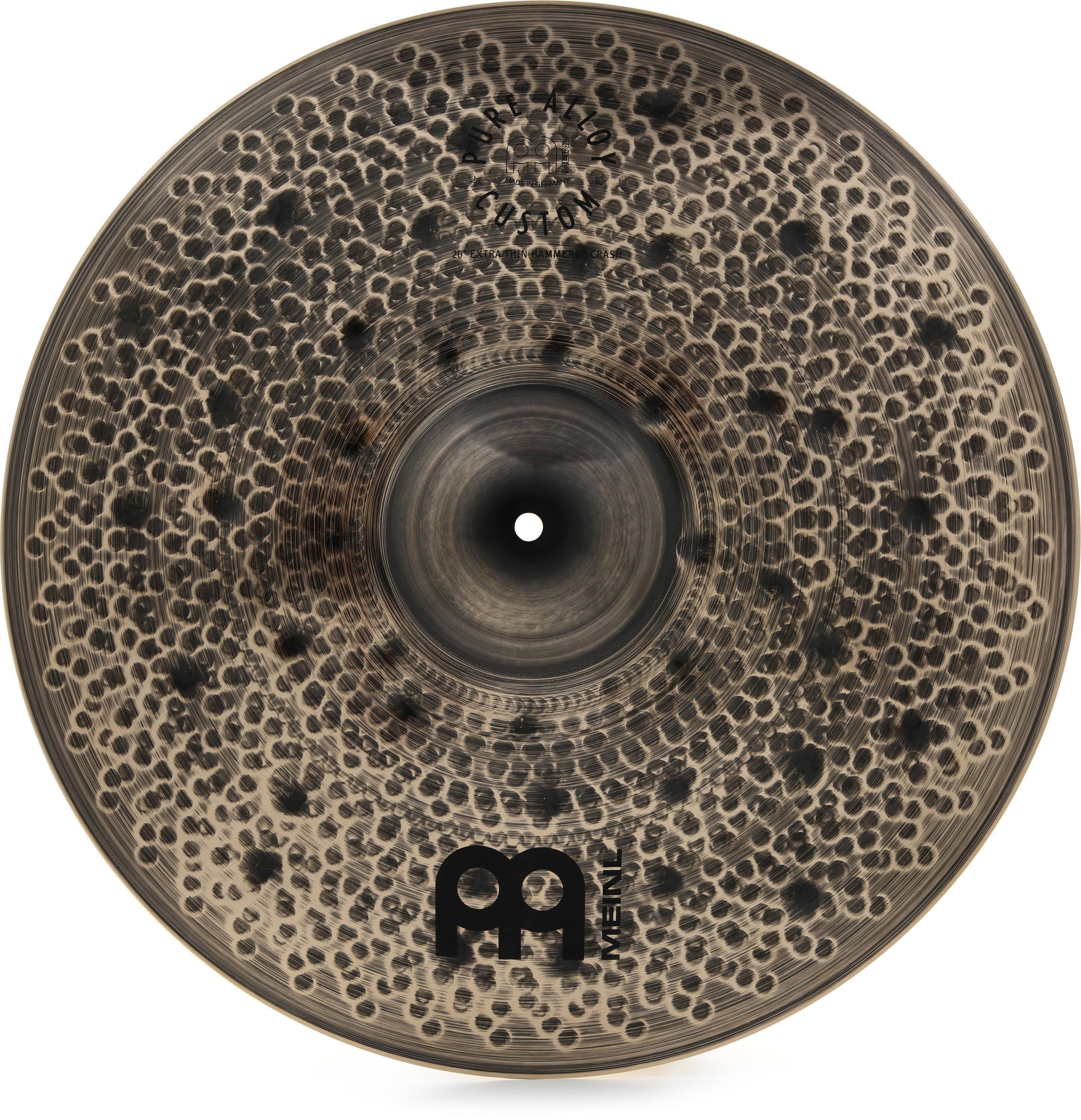 Meinl Cymbals Pure Alloy Custom Extra Thin Hammered Crash Cymbal