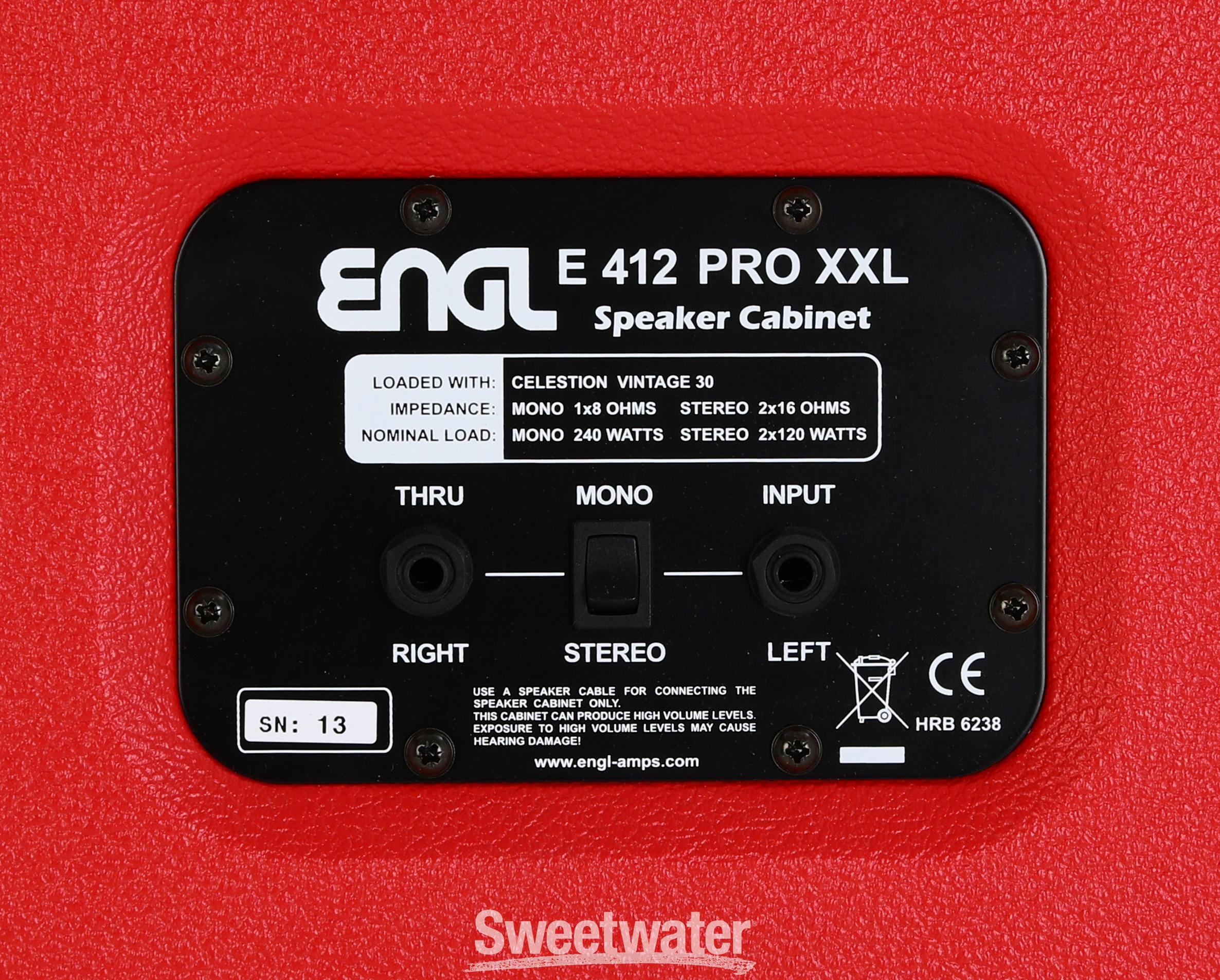 ENGL Amplifiers 40th-anniversary E412XXL 240-watt 4 x 12-inch