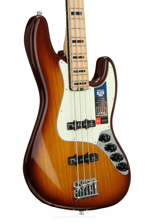 Fender American Elite Jazz Bass - Tobacco Sunburst, Maple
