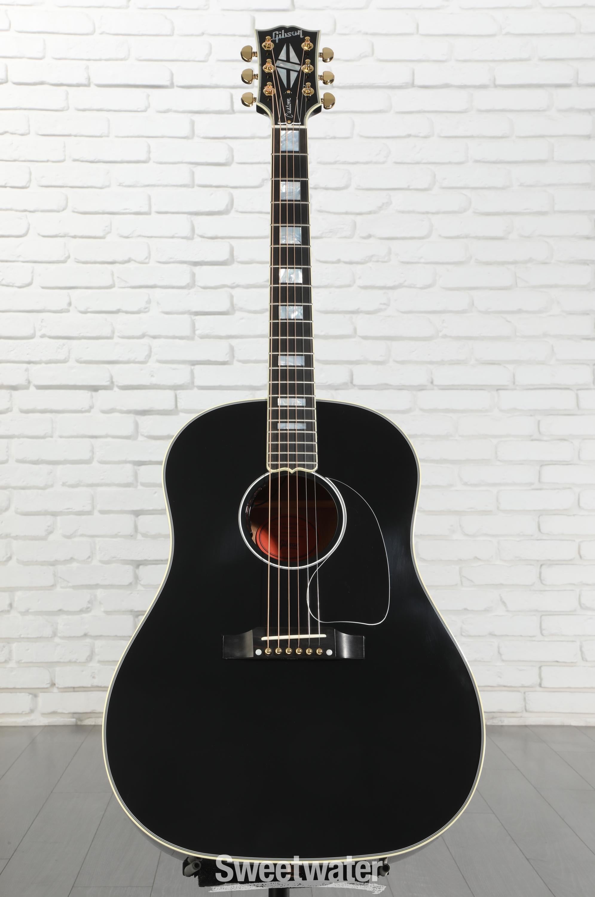 Gibson Acoustic J-45 Custom Acoustic-electric Guitar - Ebony