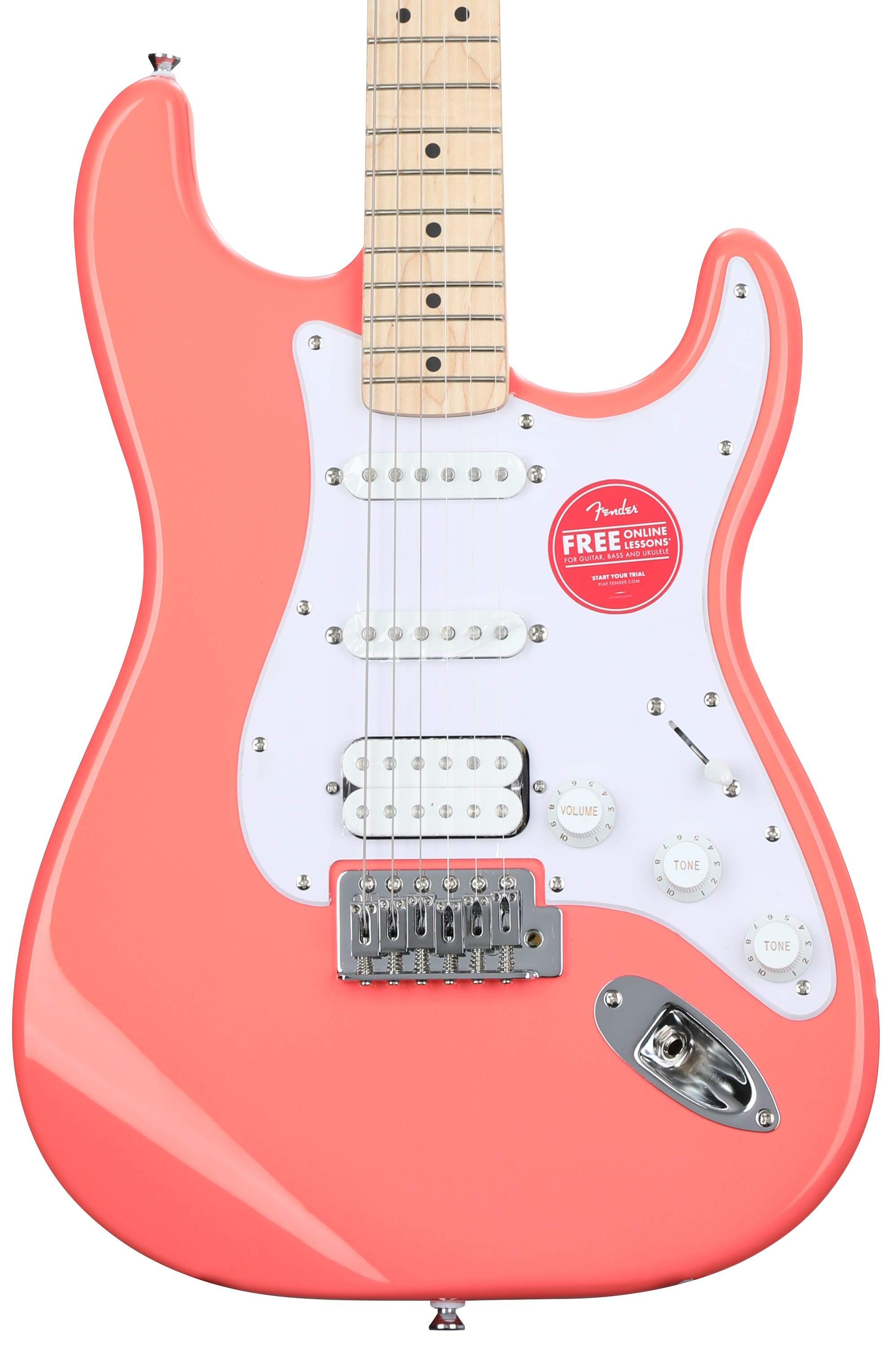 Squier Sonic Stratocaster HSS Electric Guitar - Tahitian Coral