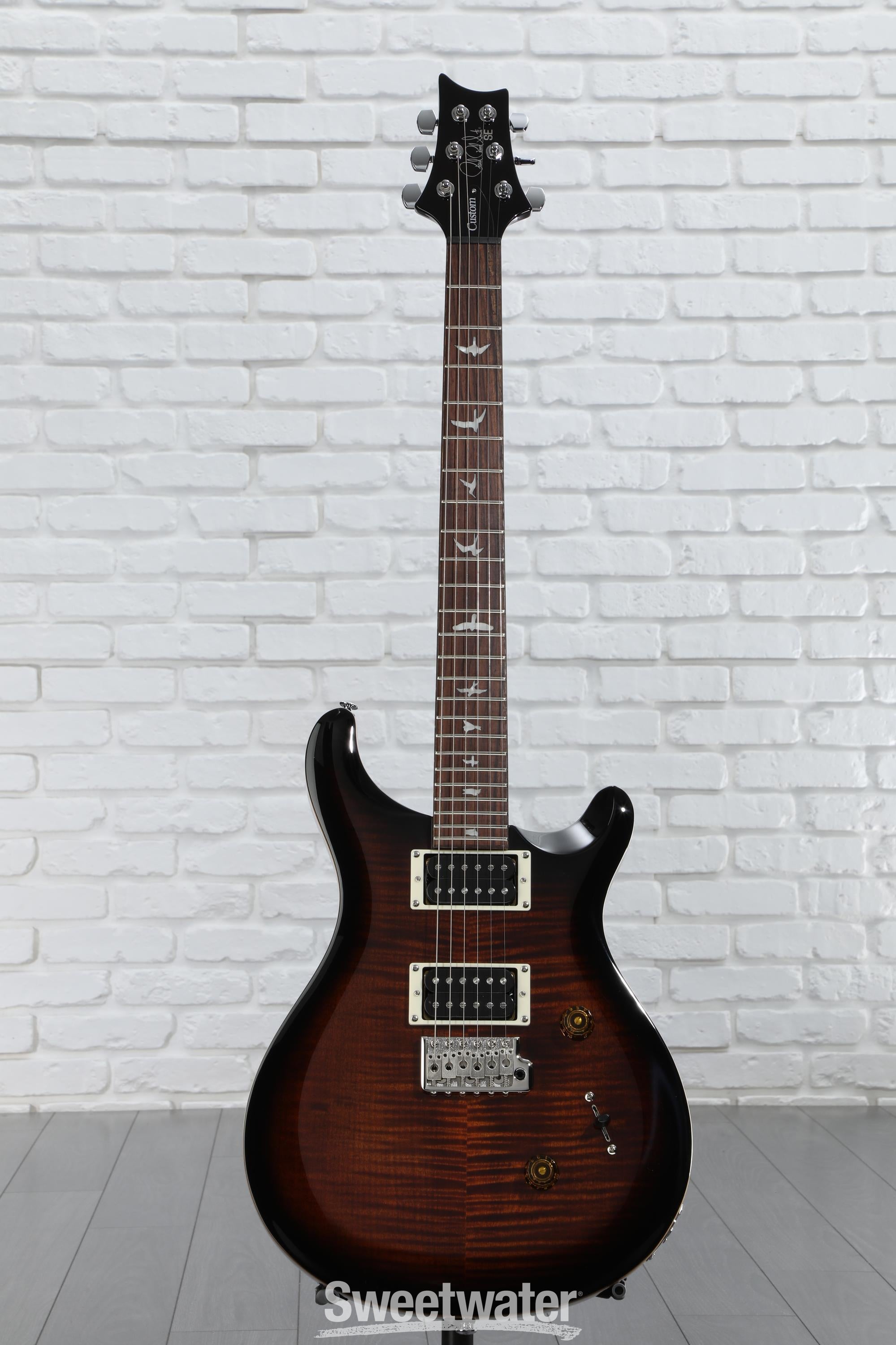 ギター PRS SE custom 24 PRS SE Custom 24 Electric Guitar - Black Gold Sunburst