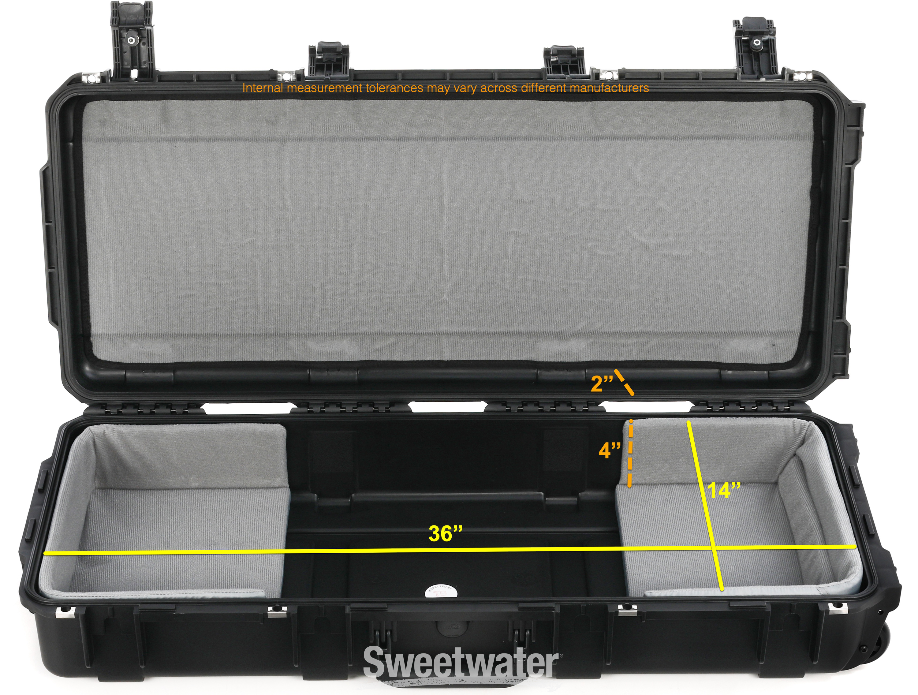 SKB 3i-3614-TKBD iSeries Rolling Waterproof 49-key Keyboard Case