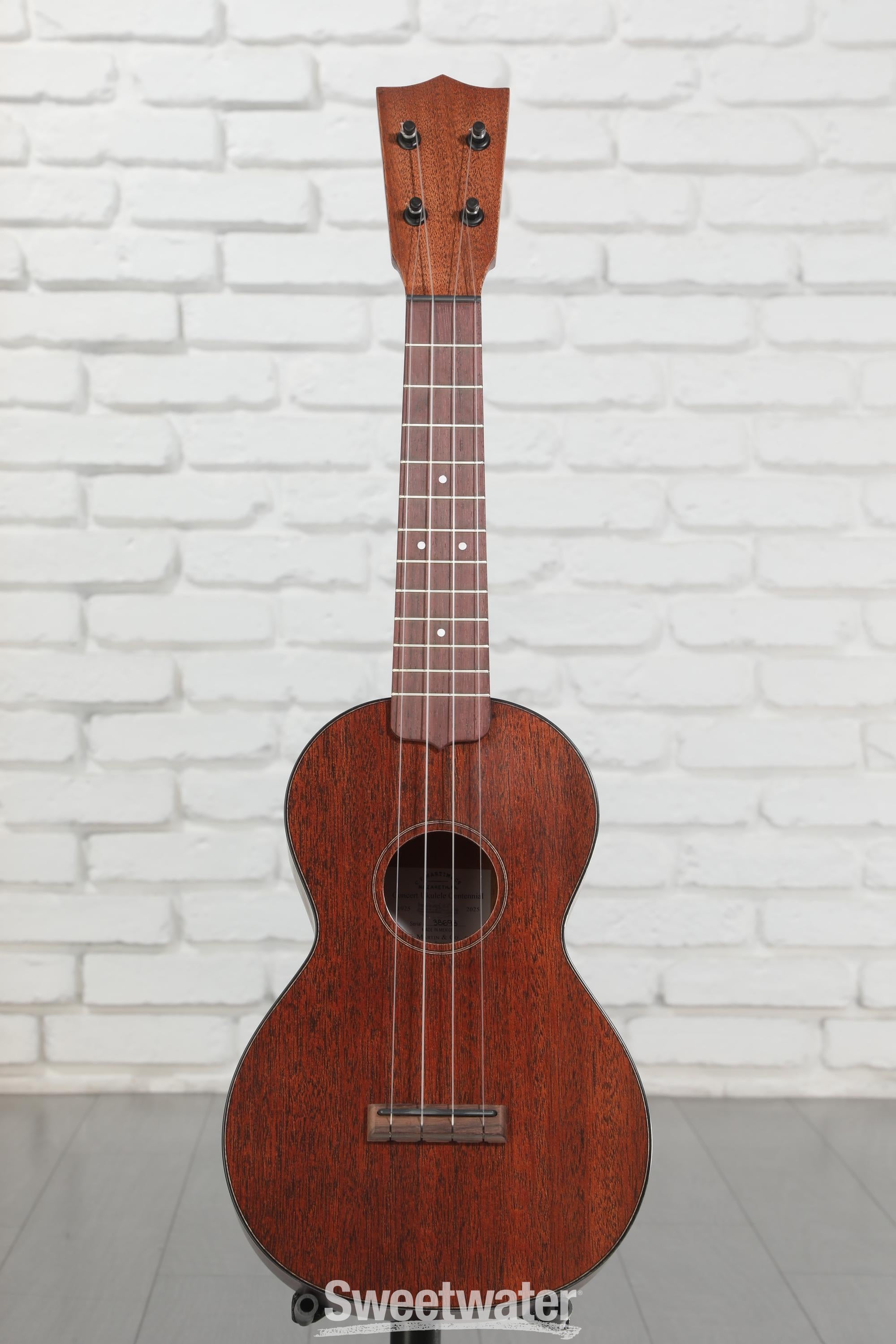 Martin Centennial Concert Ukulele - Natural Dark Mahogany | Sweetwater