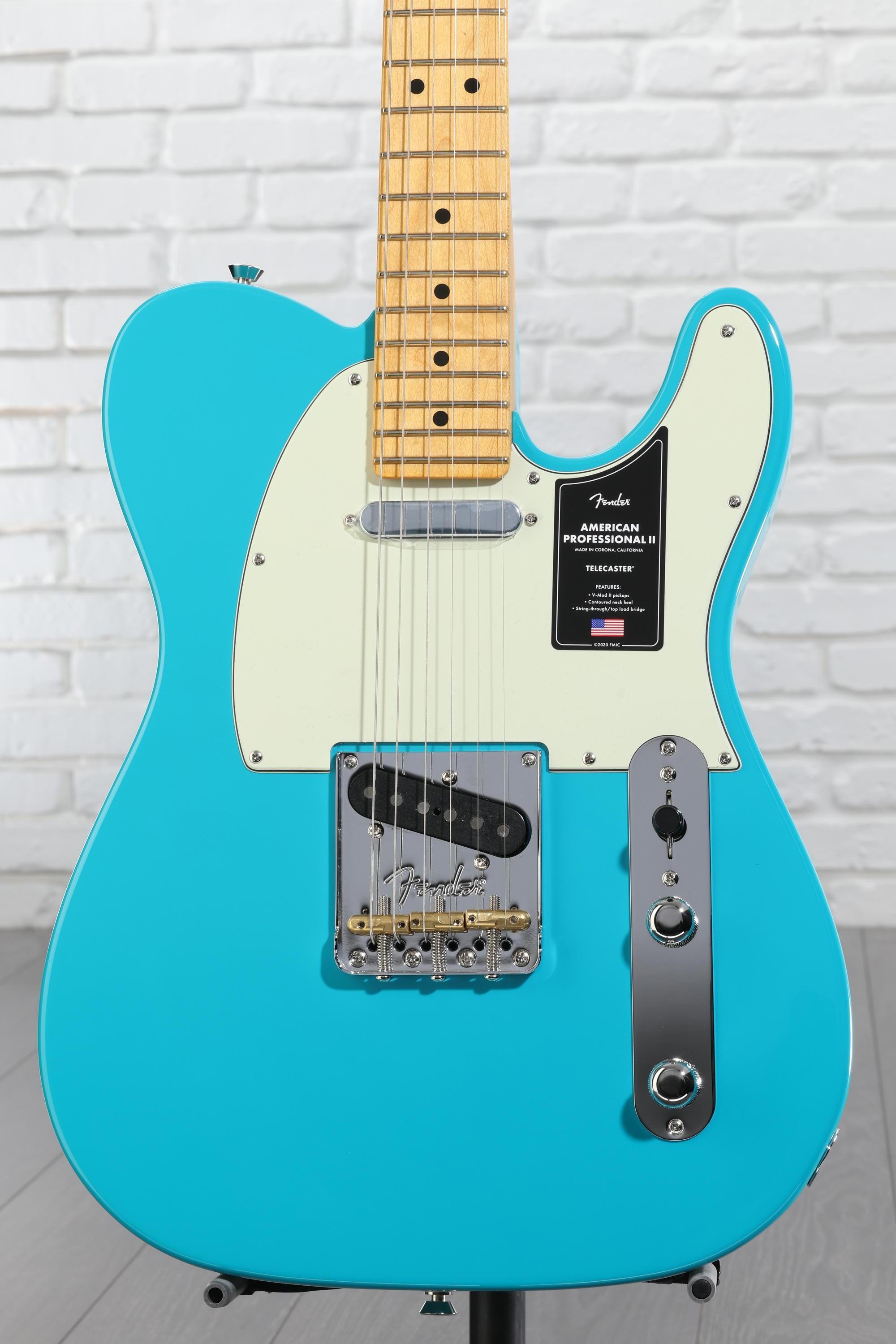 交渉可！Fender American Professional II Tele Fender American Professional II Telecaster - Miami Blue with Maple