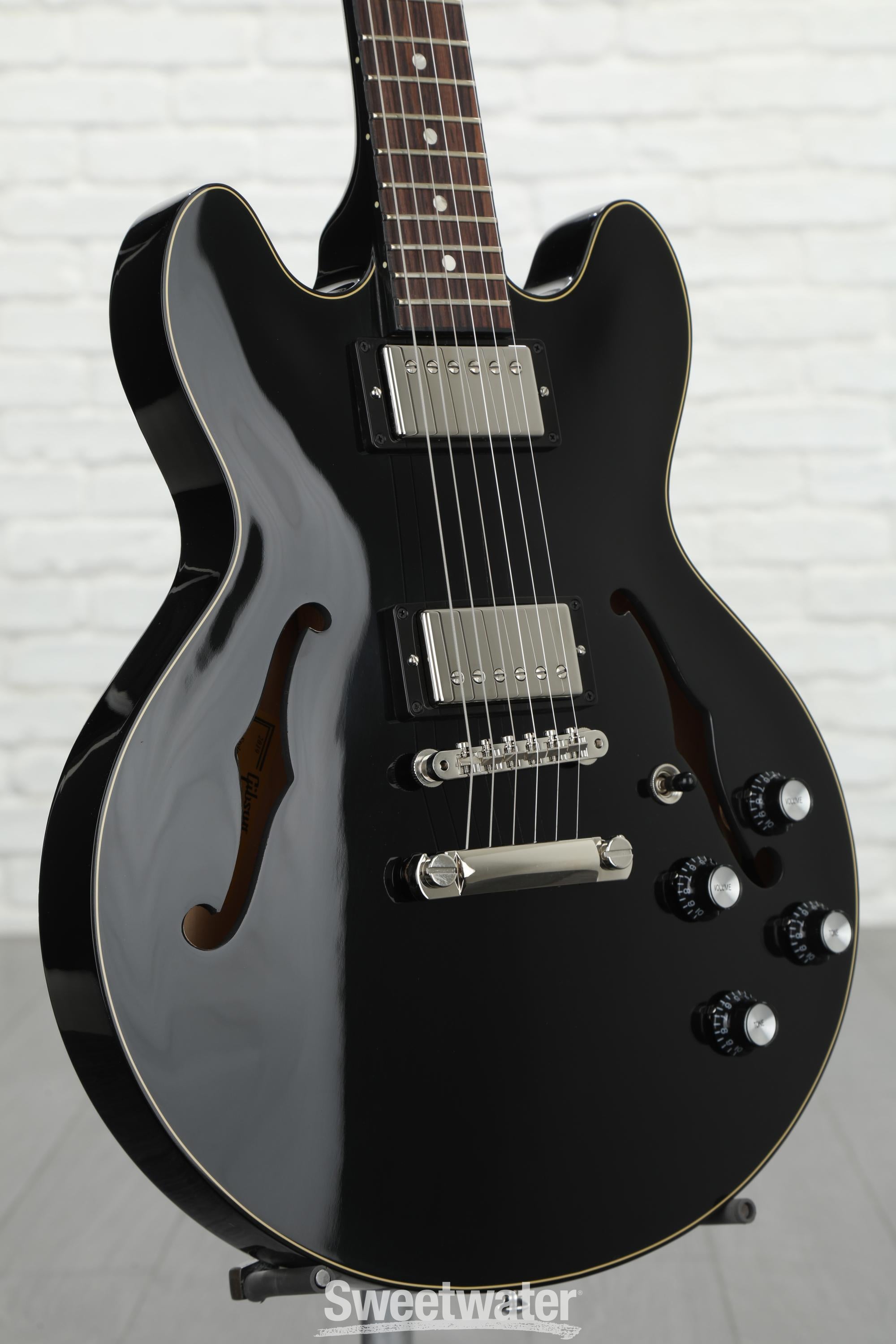 ギター Gibson ES-339 Gloss Ebony Black Gibson ES-339 Semi-Hollow Electric Guitar | Music & Arts