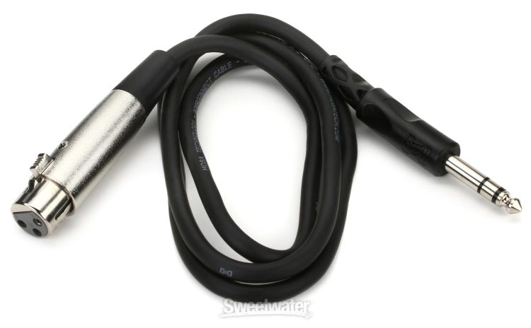 Red's Music - Microphone Cable - XLR F / Jack 6.3 - MC12BX