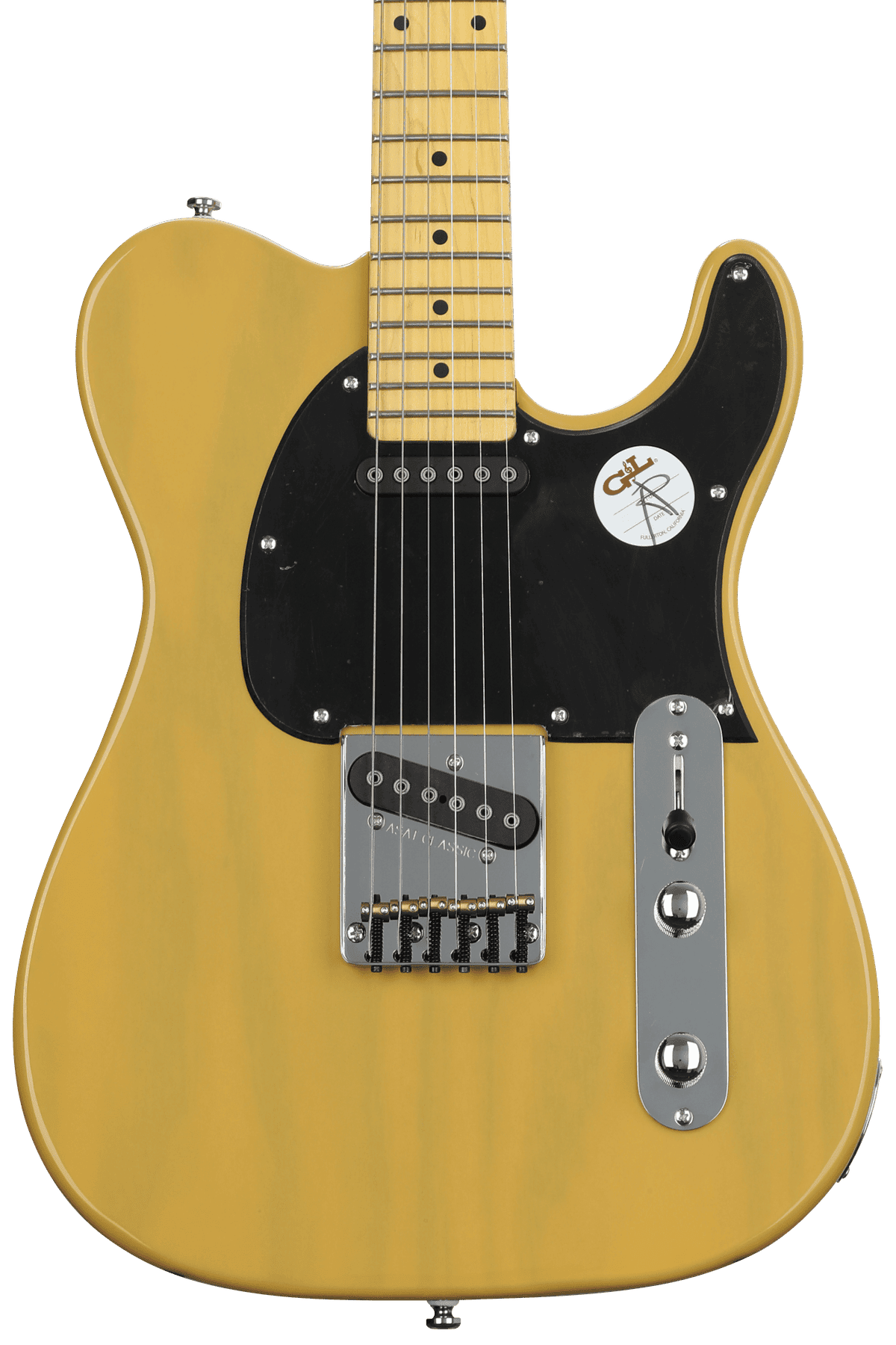 G&L Tribute ASAT Classic Electric Guitar - Butterscotch | Sweetwater