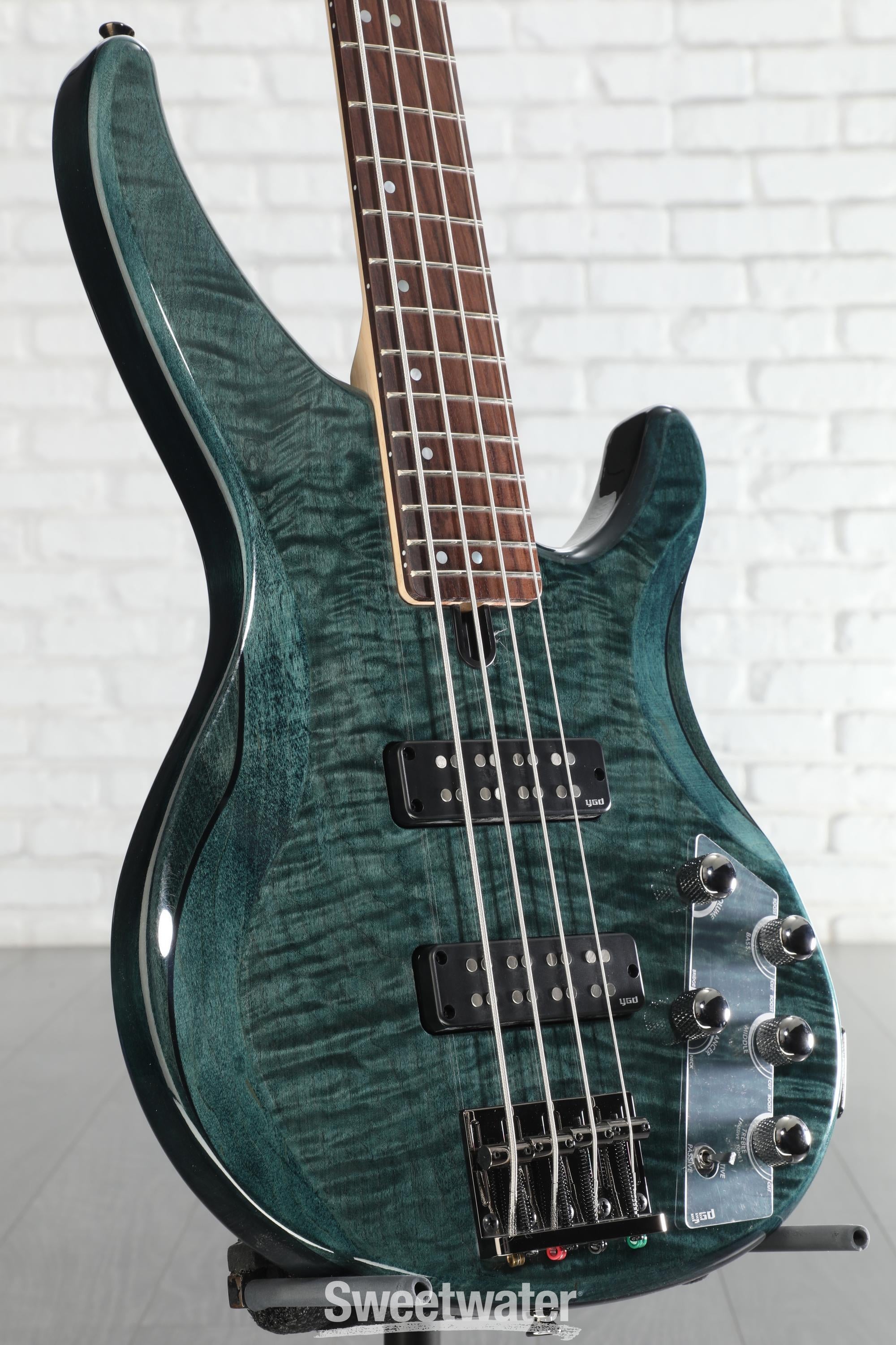 美品　Yamaha trbx604 fm インディゴブルー Yamaha TRBX604FM 4-string Bass Guitar - Indigo Blue | Sweetwater