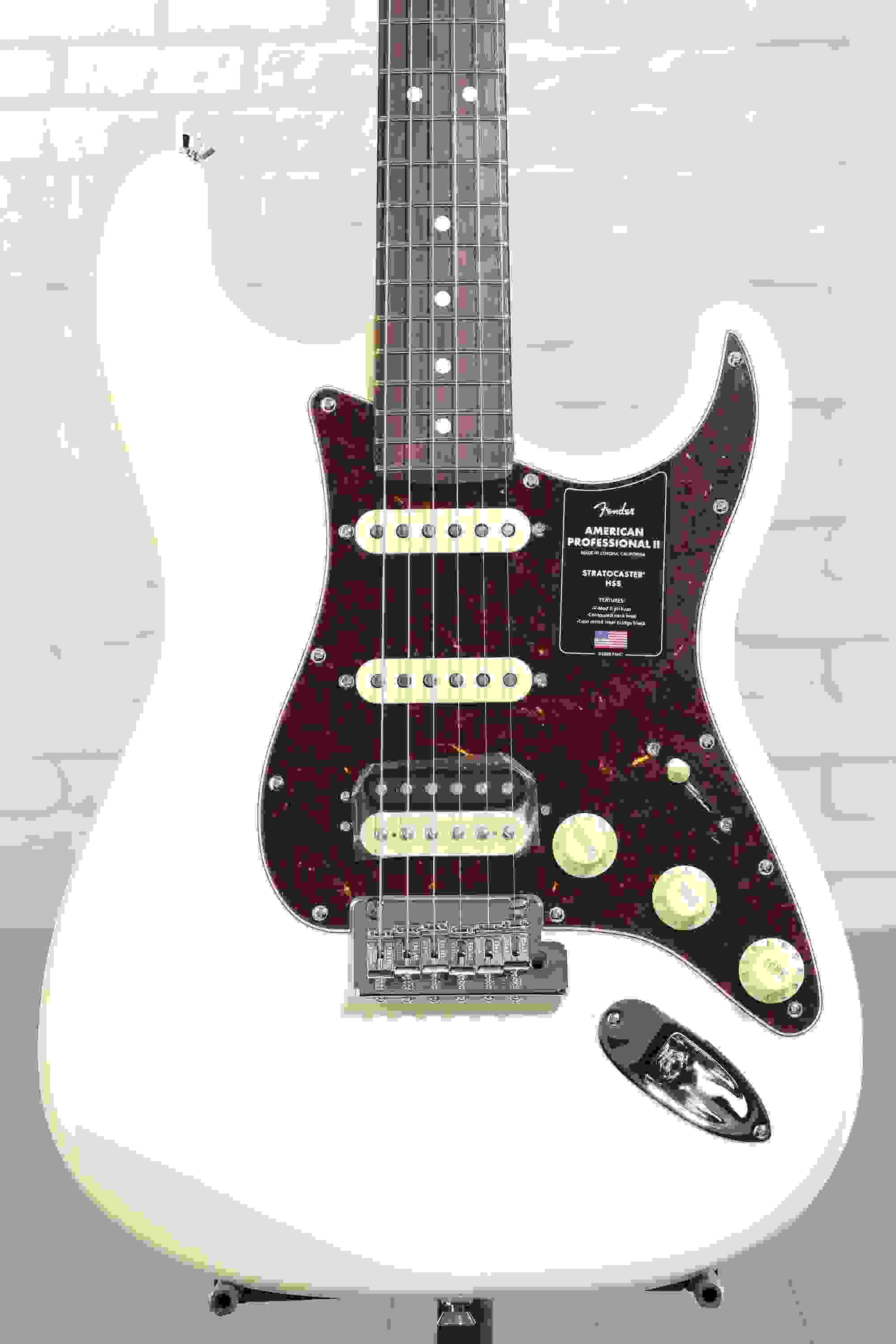 Fender American Professional II Stratocaster HSS - Olympic White with Rosewood Fingerboard