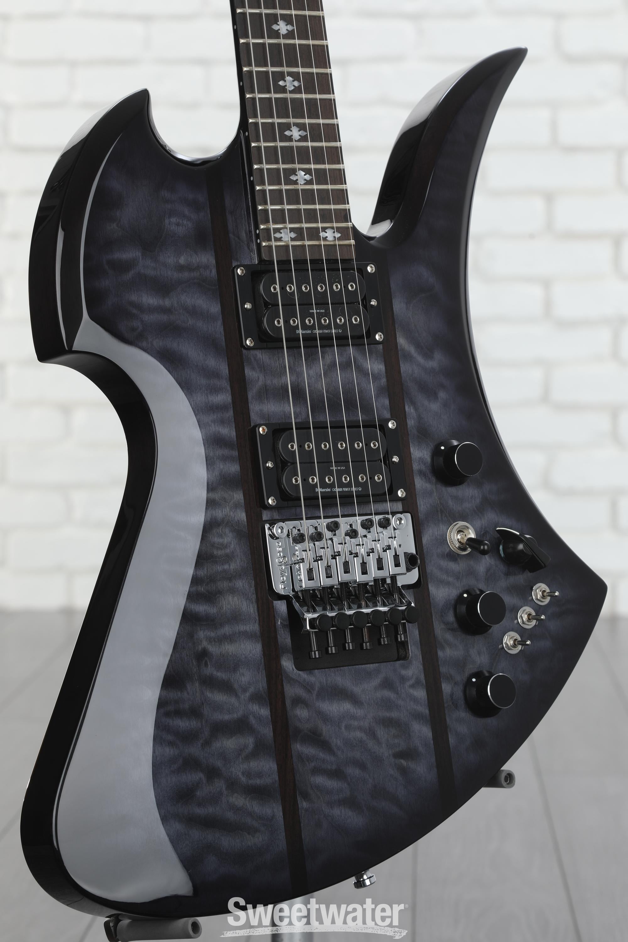 B.C. Rich Mockingbird Legacy ST with Floyd Rose Electric Guitar - Trans  Black