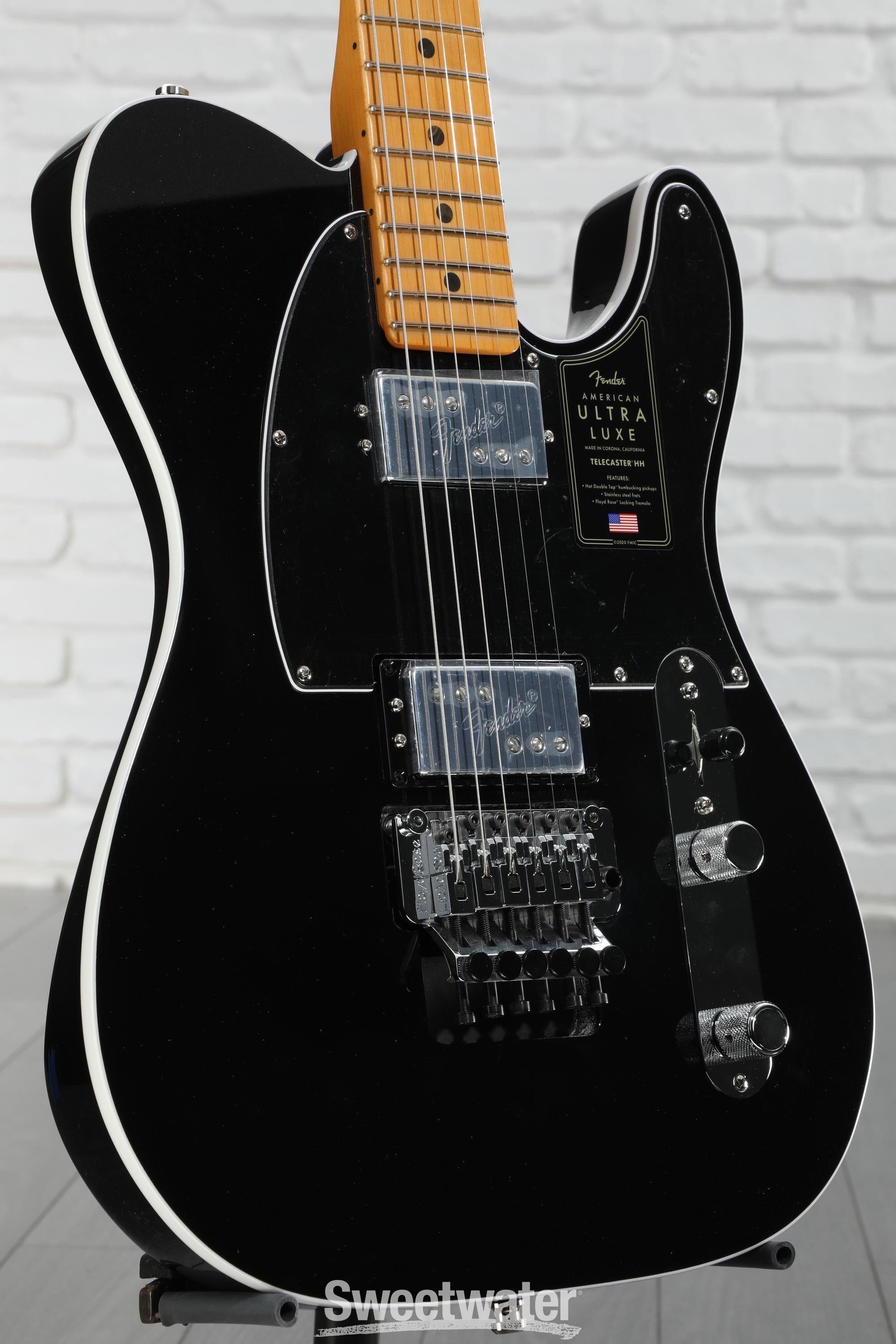 Fender American Ultra Luxe Telecaster Floyd Rose HH - Mystic Black