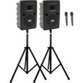 Photo of Anchor Audio Liberty 2 AIR Wireless PA Set with 2 Speaker Stands and 2 WH-Link Microphones