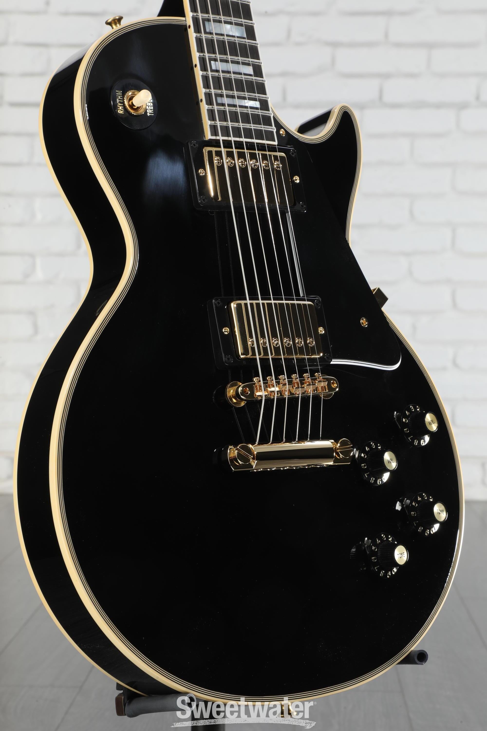 ギター Gibson Custom Shop 1968 Les Paul Custom 1968 Les Paul Custom Reissue, Ebony | Gibson