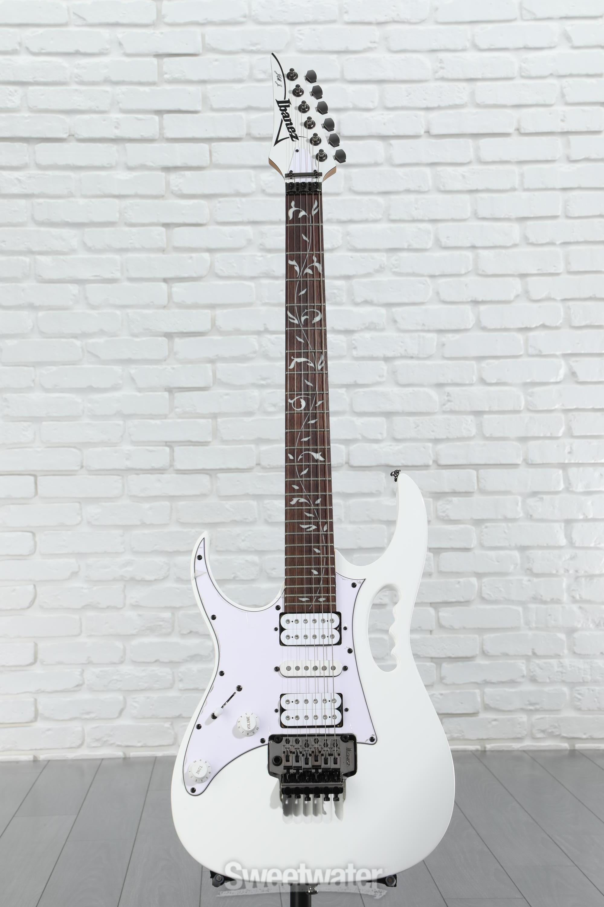Amazon.com: Ibanez JEMJR Steve Vai, Left-Handed - White