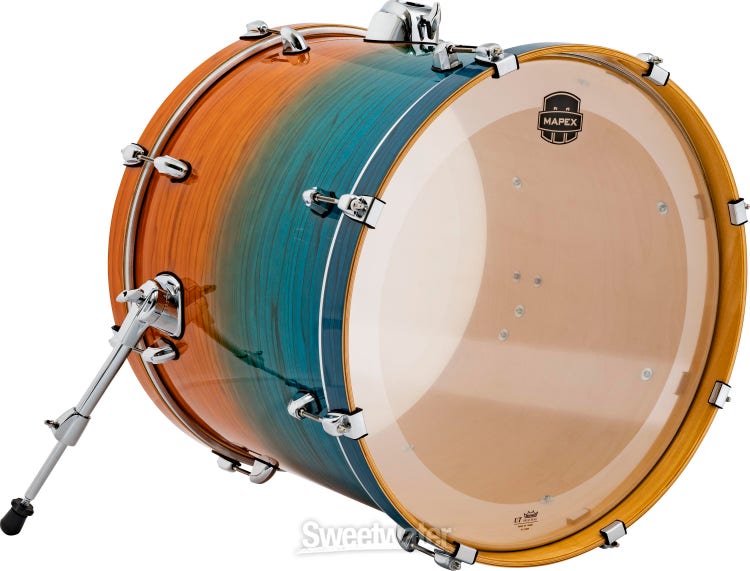 Mapex Armory Series Bass Drum - 18 inches x 22 inches, Ocean Sunset, Sweetwater Exclusive