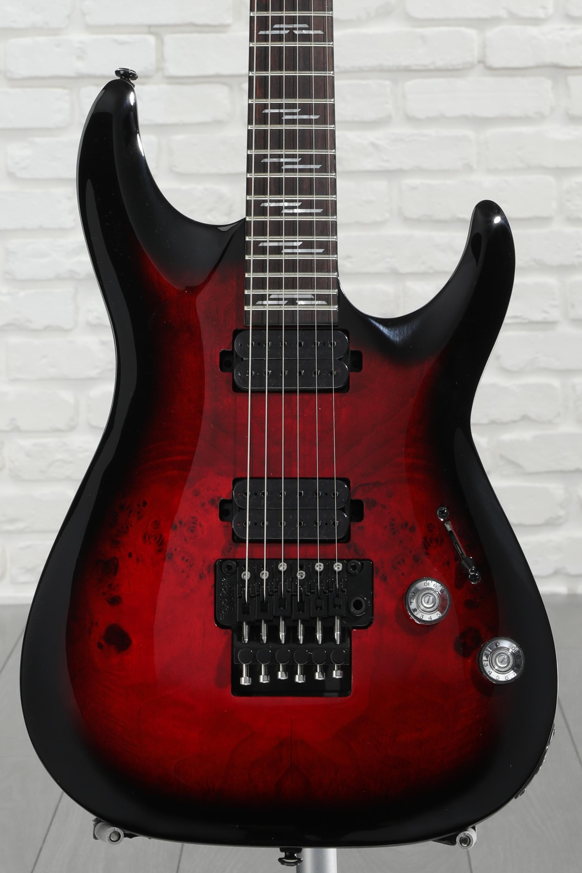 Schecter Omen Elite-6 FR Electric Guitar - Black Cherry Burst