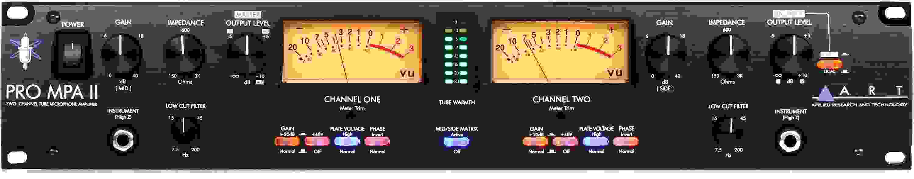 ART Pro MPA II 2-channel Tube Microphone Preamp