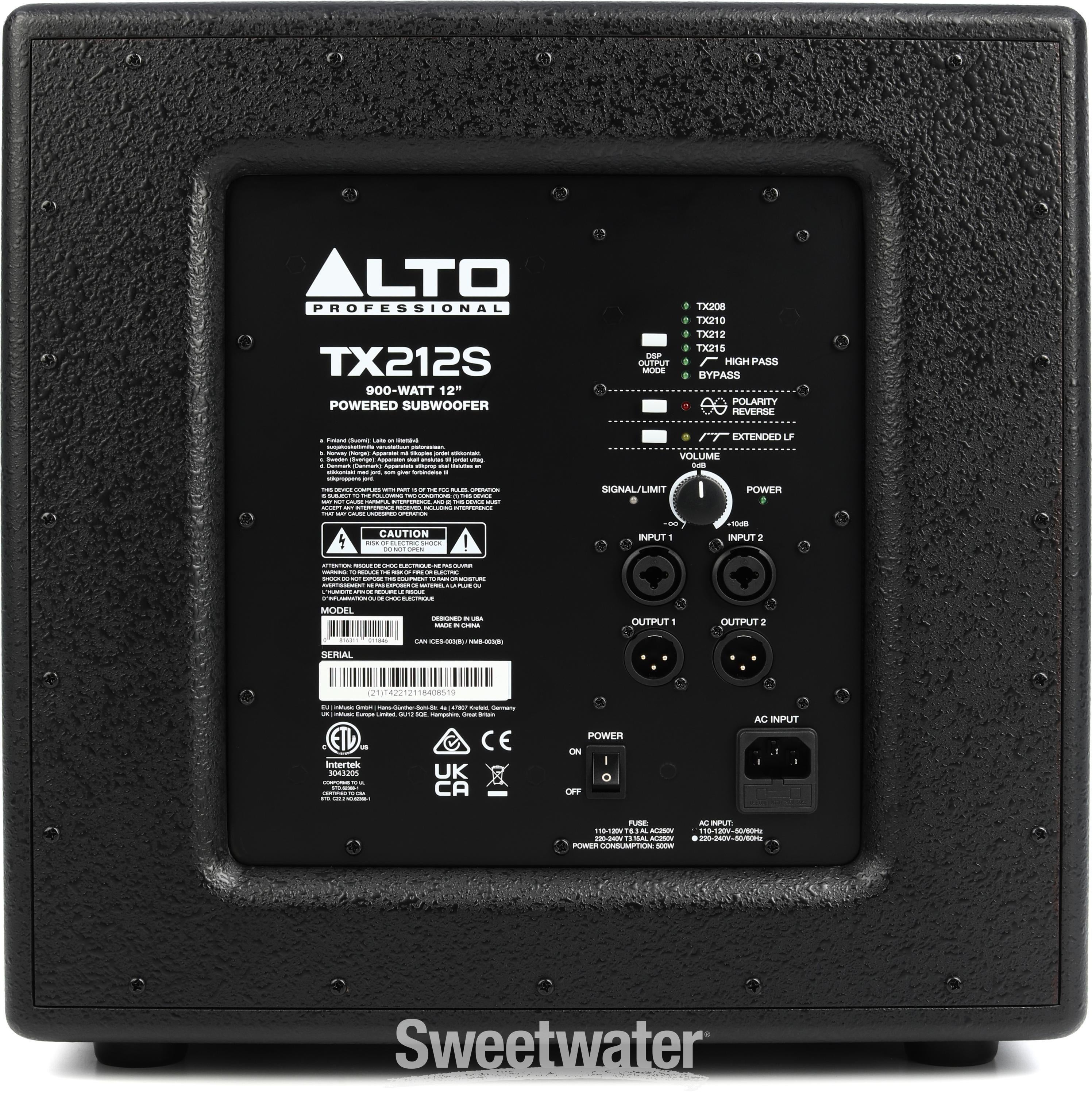 Alto ts hot sale 218 subwoofer