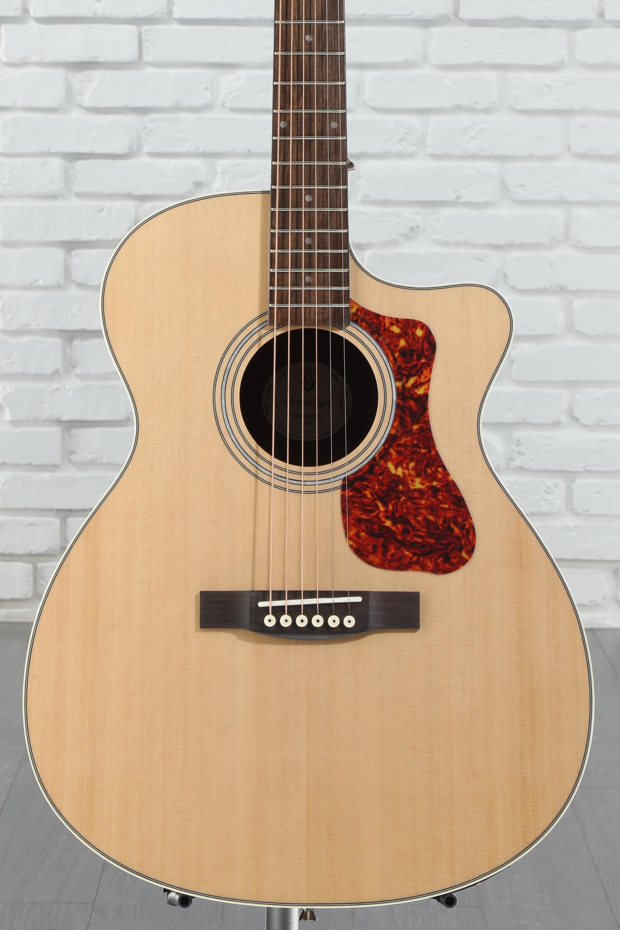 Guild OM-240CE, Orchestra Acoustic-Electric Guitar - Natural