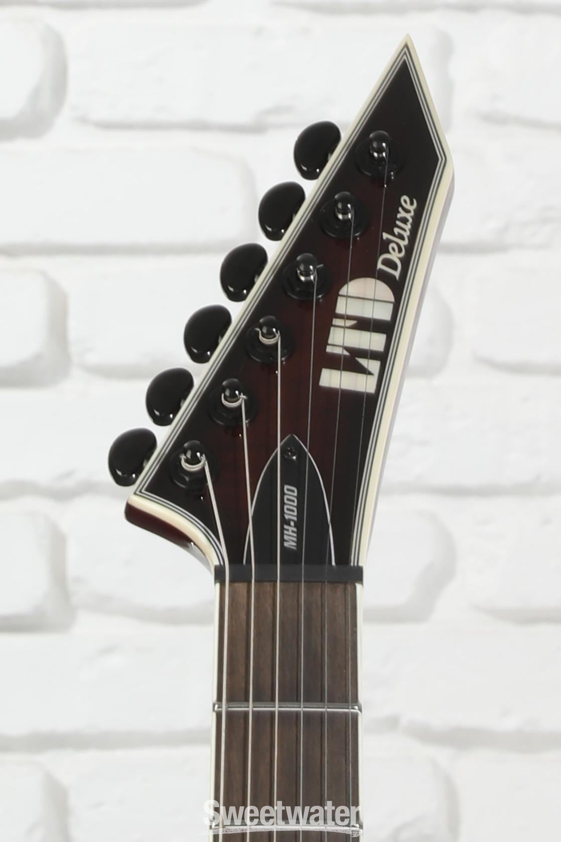 ESP LTD Deluxe MH-1000 EverTune Electric Guitar - Dark Brown