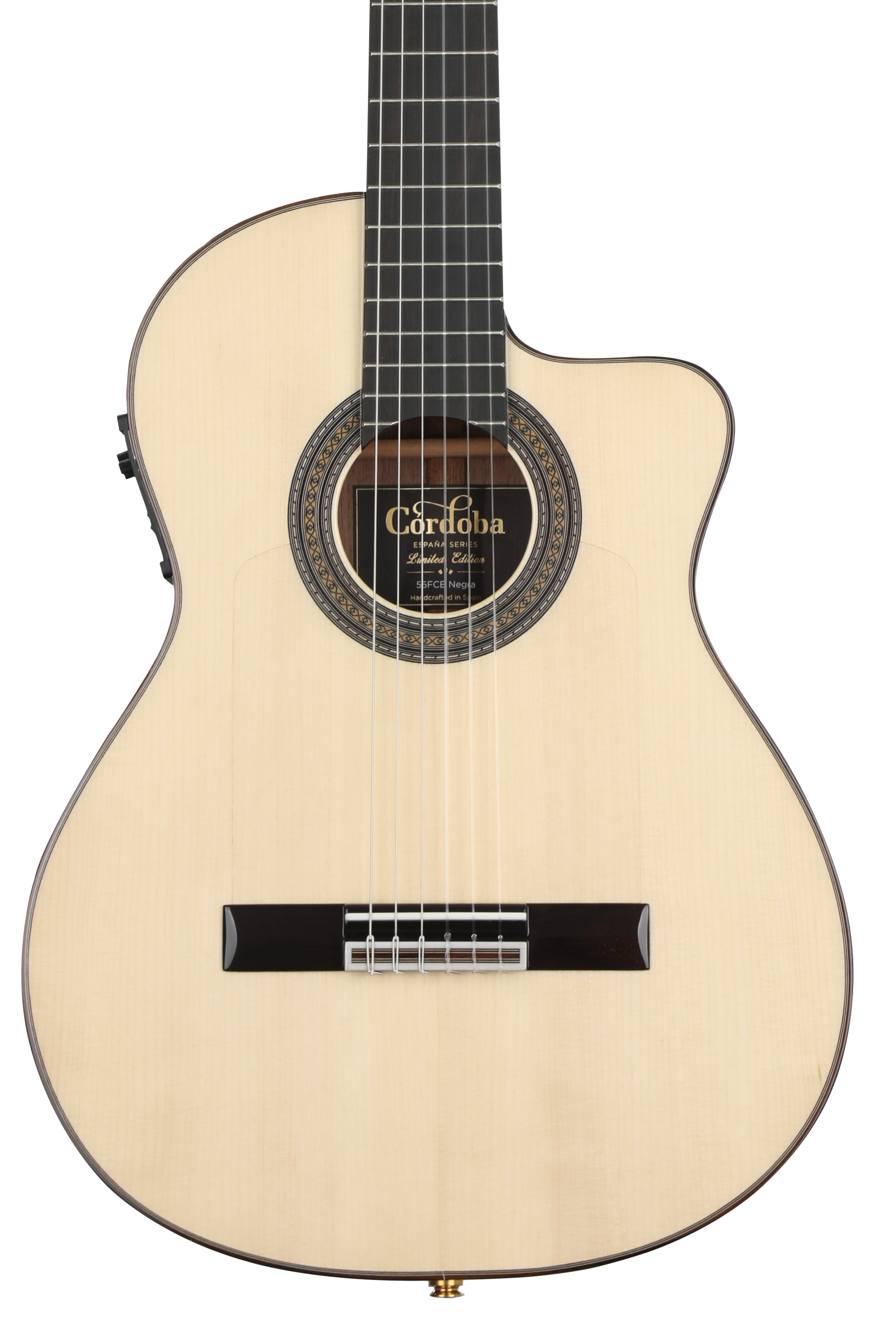 Cordoba 55FCE Negra Ziricote, Acoustic-Electric Guitar - European Spruce Top