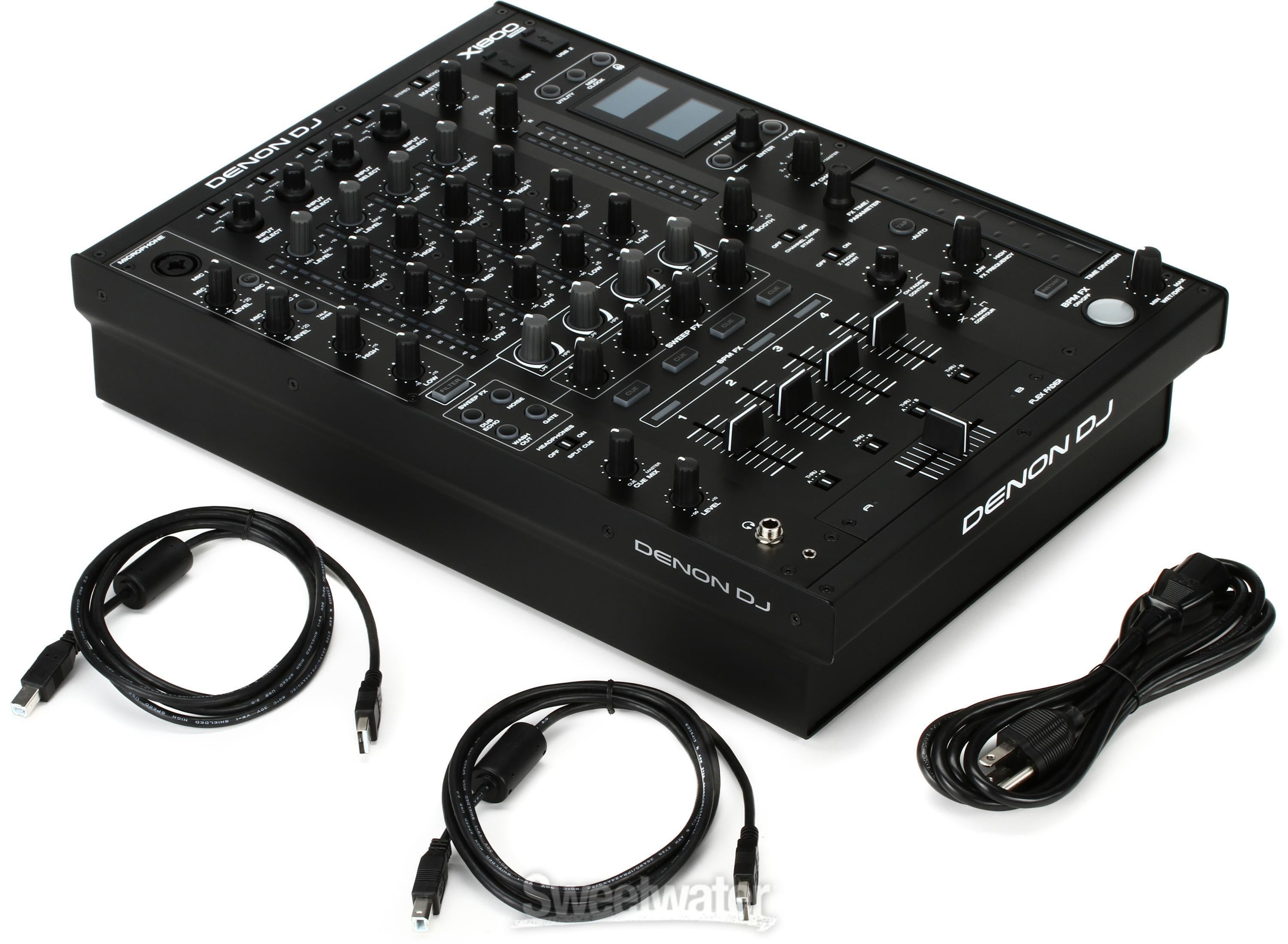 Denon DJ X1800 Prime 4-channel DJ Mixer with Effects and