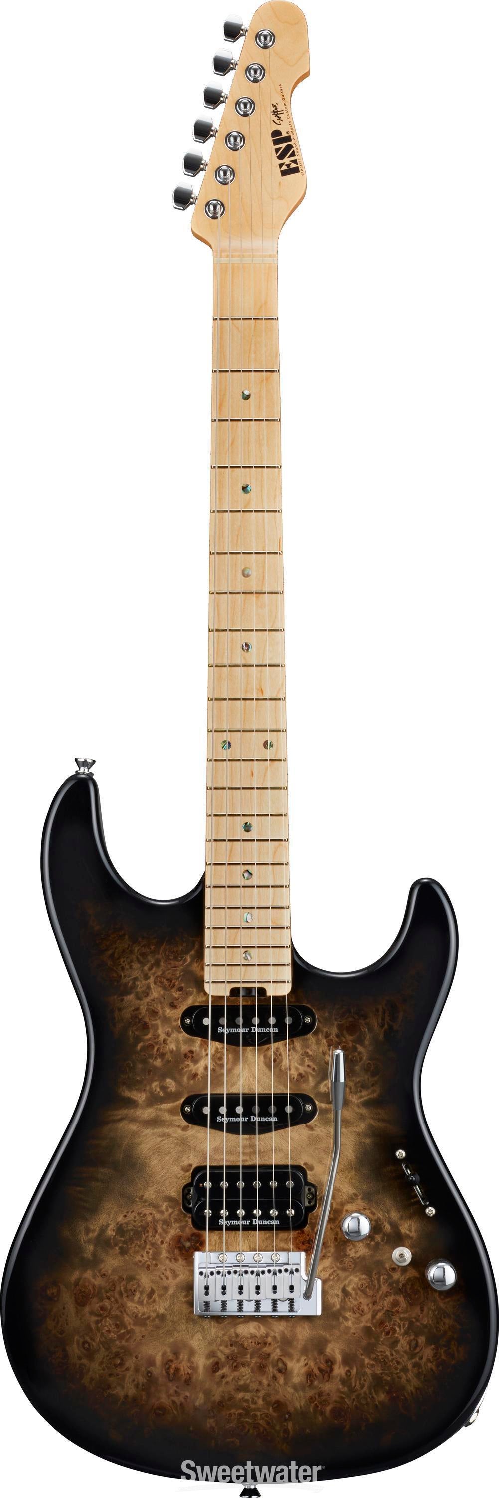 ESP Original Snapper CTM Electric Guitar - Nebula Black with Maple