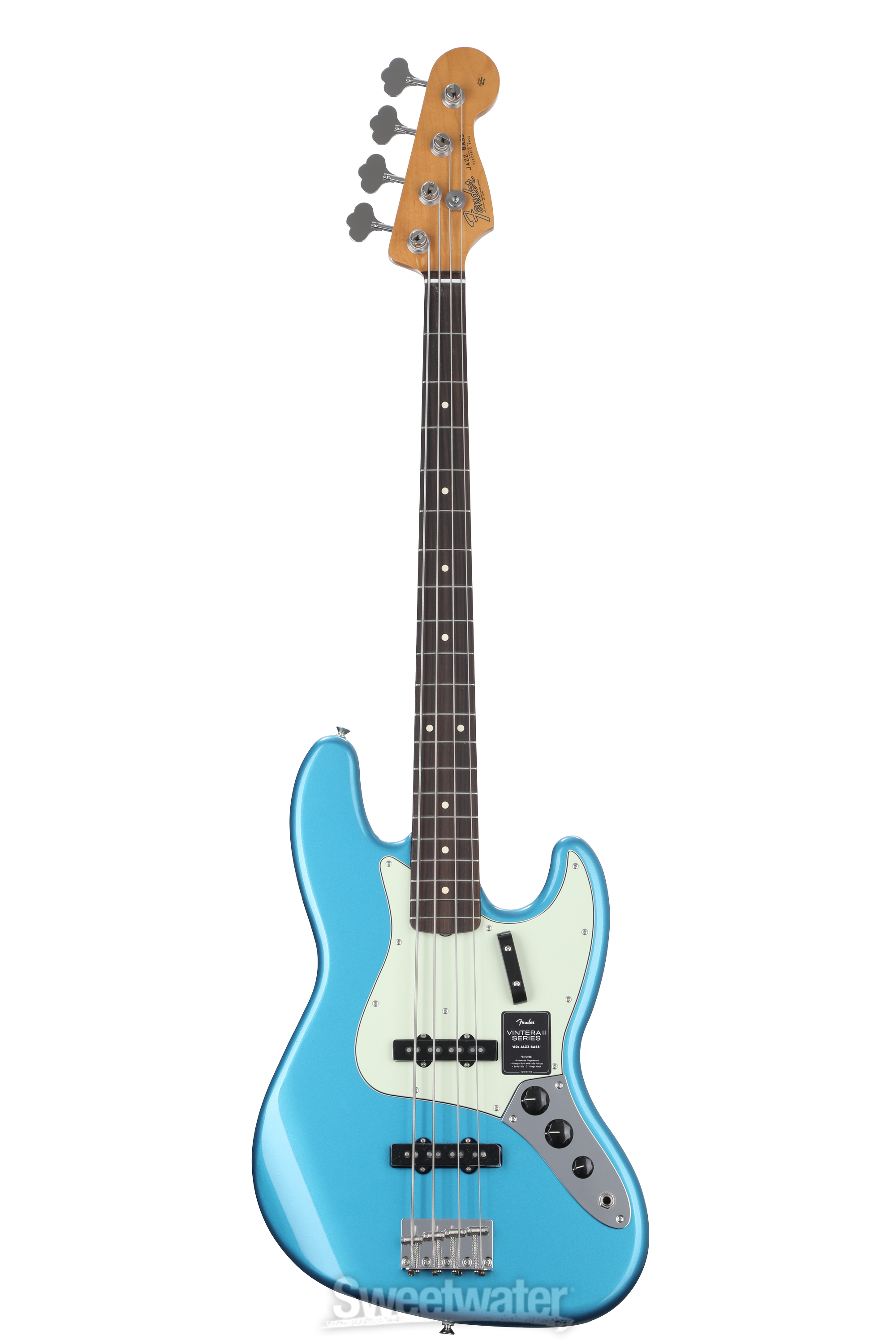 Fender Vintera II '60s Jazz Bass - Lake Placid Blue with Rosewood
