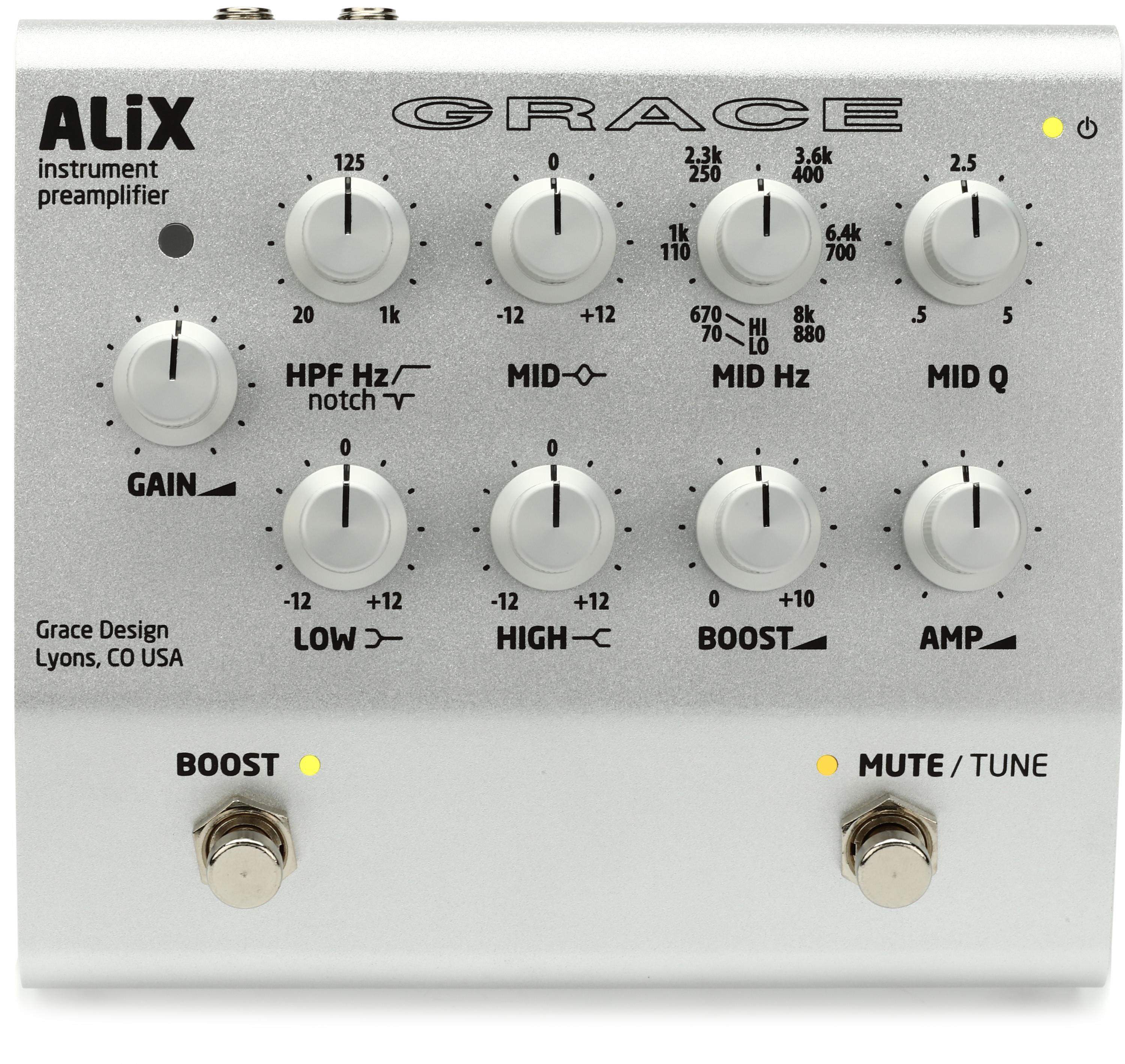 Grace Design ALiX Acoustic Instrument Preamp / EQ / DI / Boost Pedal