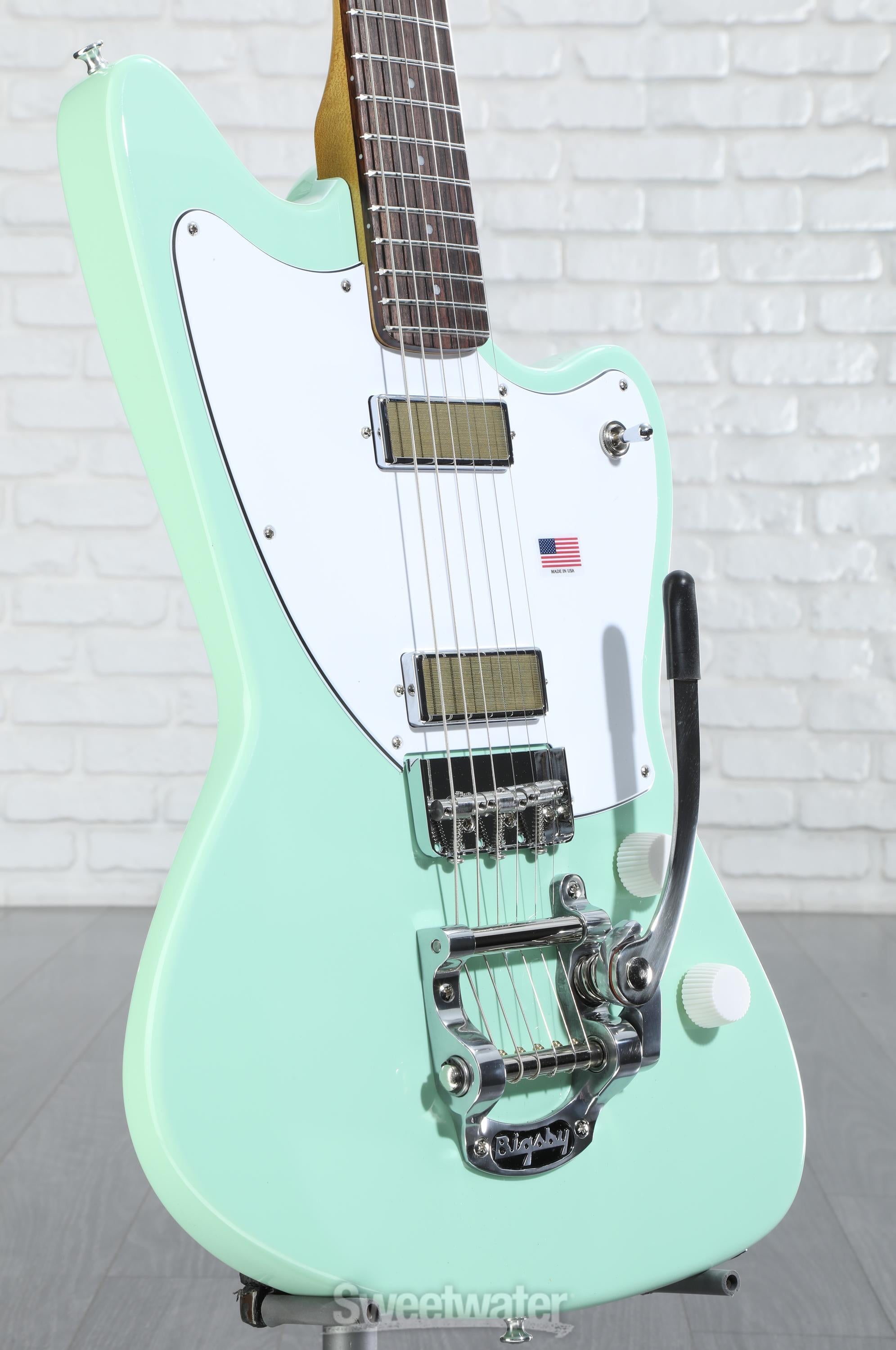 Harmony Silhouette Electric Guitar with Bigsby - Surf Green
