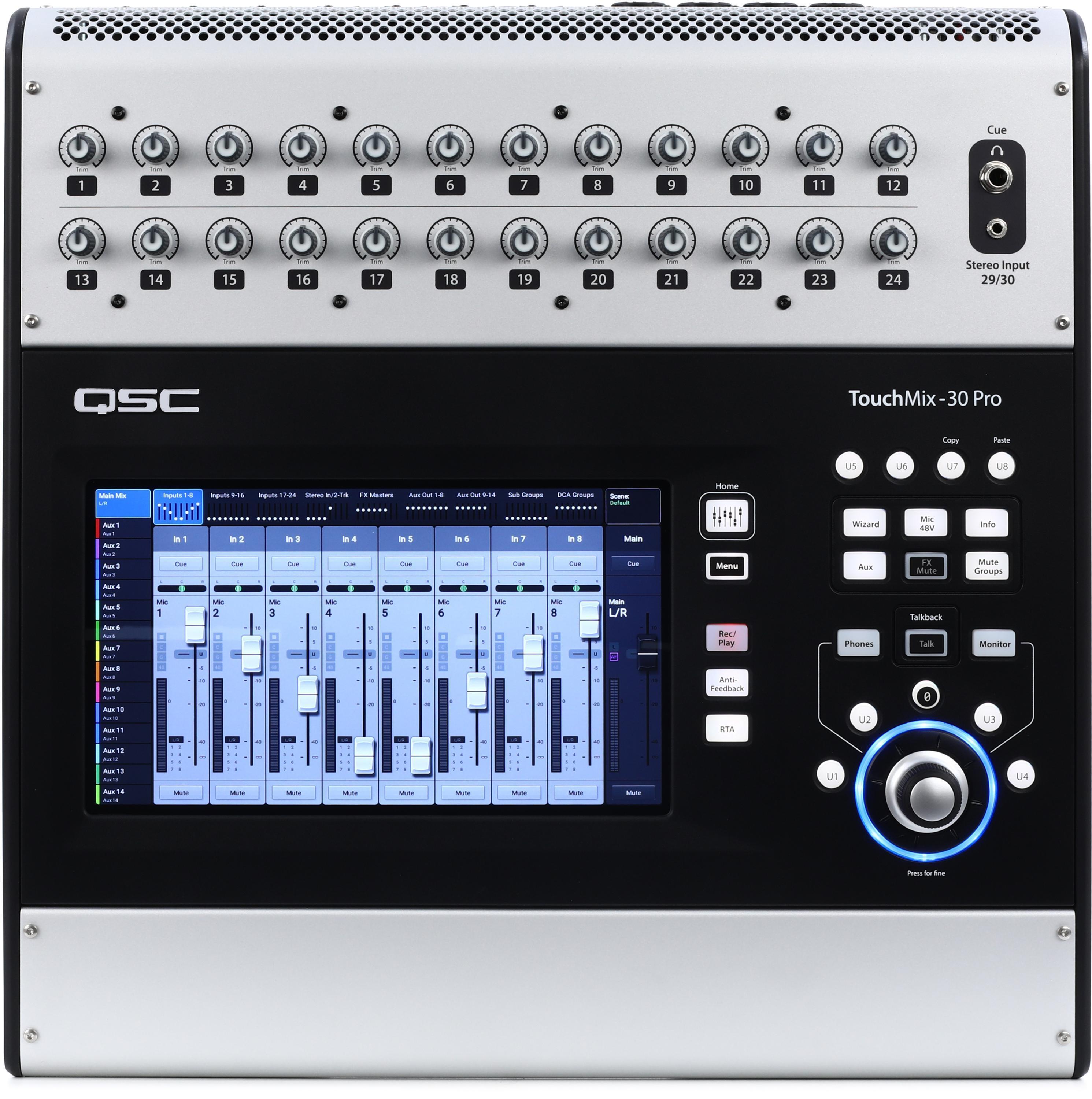 120S-USB 12 Channels Mic Line Audio Mixer Mixing Console USB XLR Input  3-band EQ 48V Phantom Power with Power Adapter