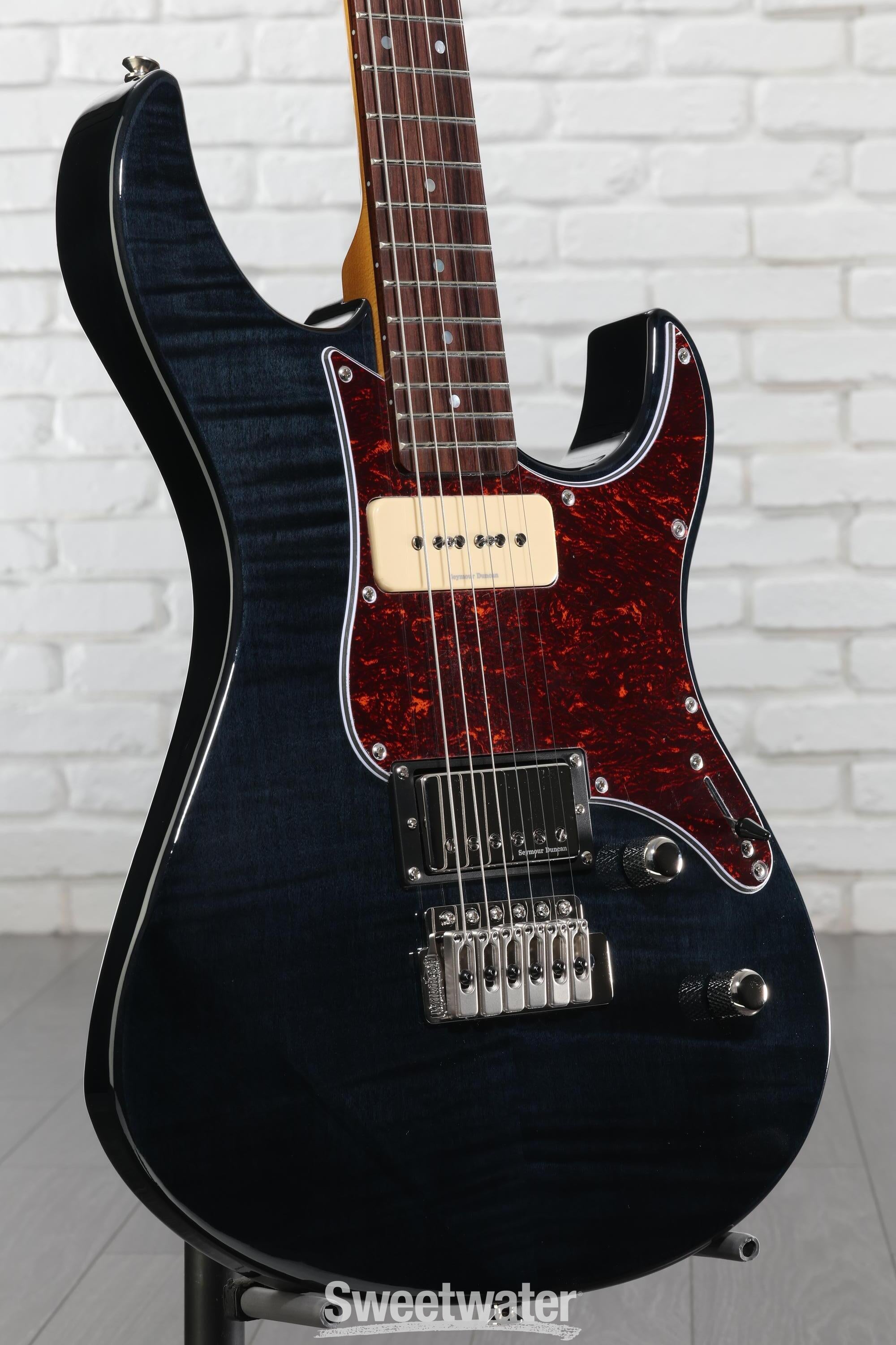 Yamaha PAC611VFM Pacifica Electric Guitar - Trans Black | Sweetwater