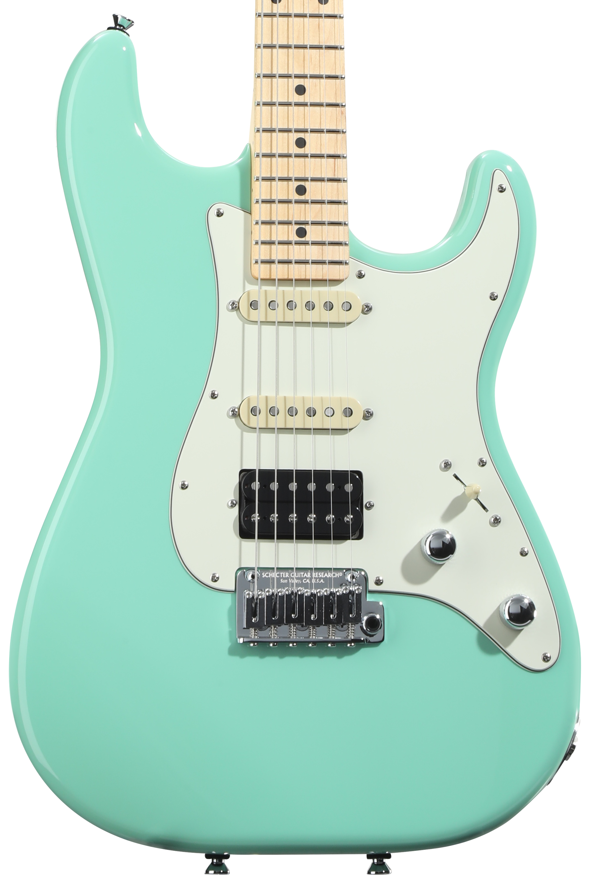 Schecter USA Traditional HSS Electric Guitar - Seafoam Green