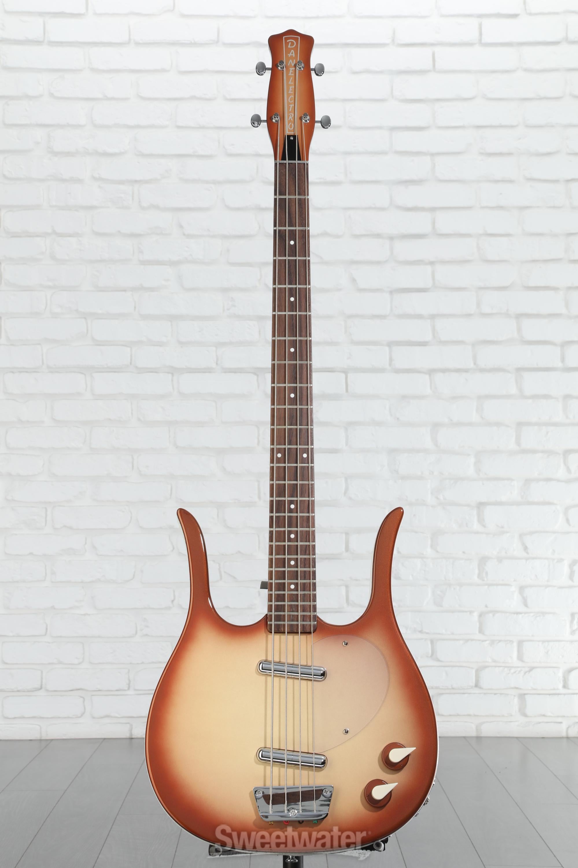 Danelectro Longhorn Bass Guitar - Copper Burst | Sweetwater