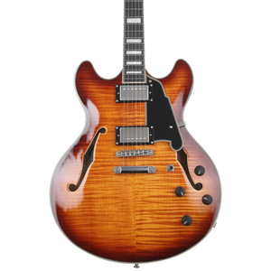 D'Angelico Premier DC Electric Guitar - Dark Iced Tea Burst with D'Angelico Premier DC Electric Guitar - Dark Iced Tea Burst with