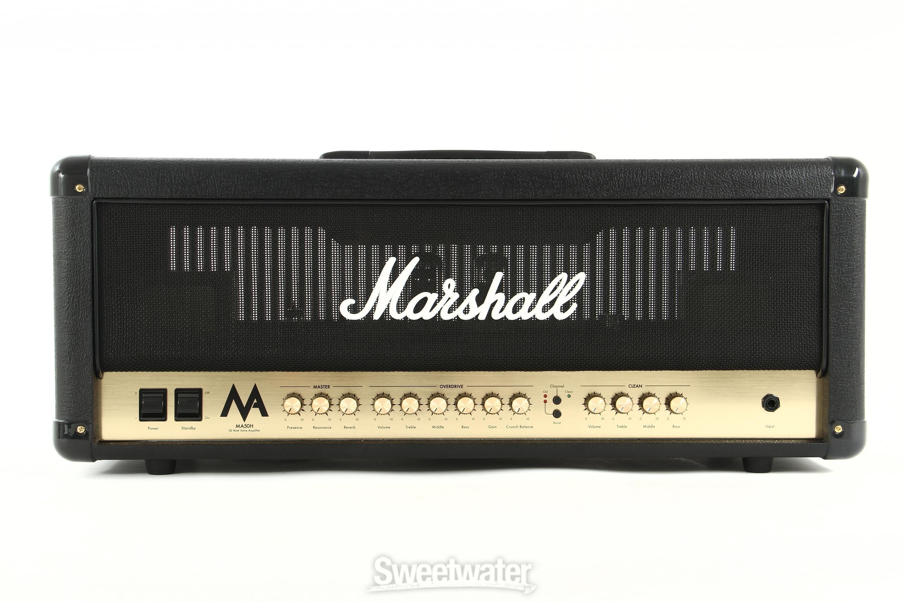 Marshall MA50H 50 Watt Tube Amp Head - Amp Head Reviews | Sweetwater