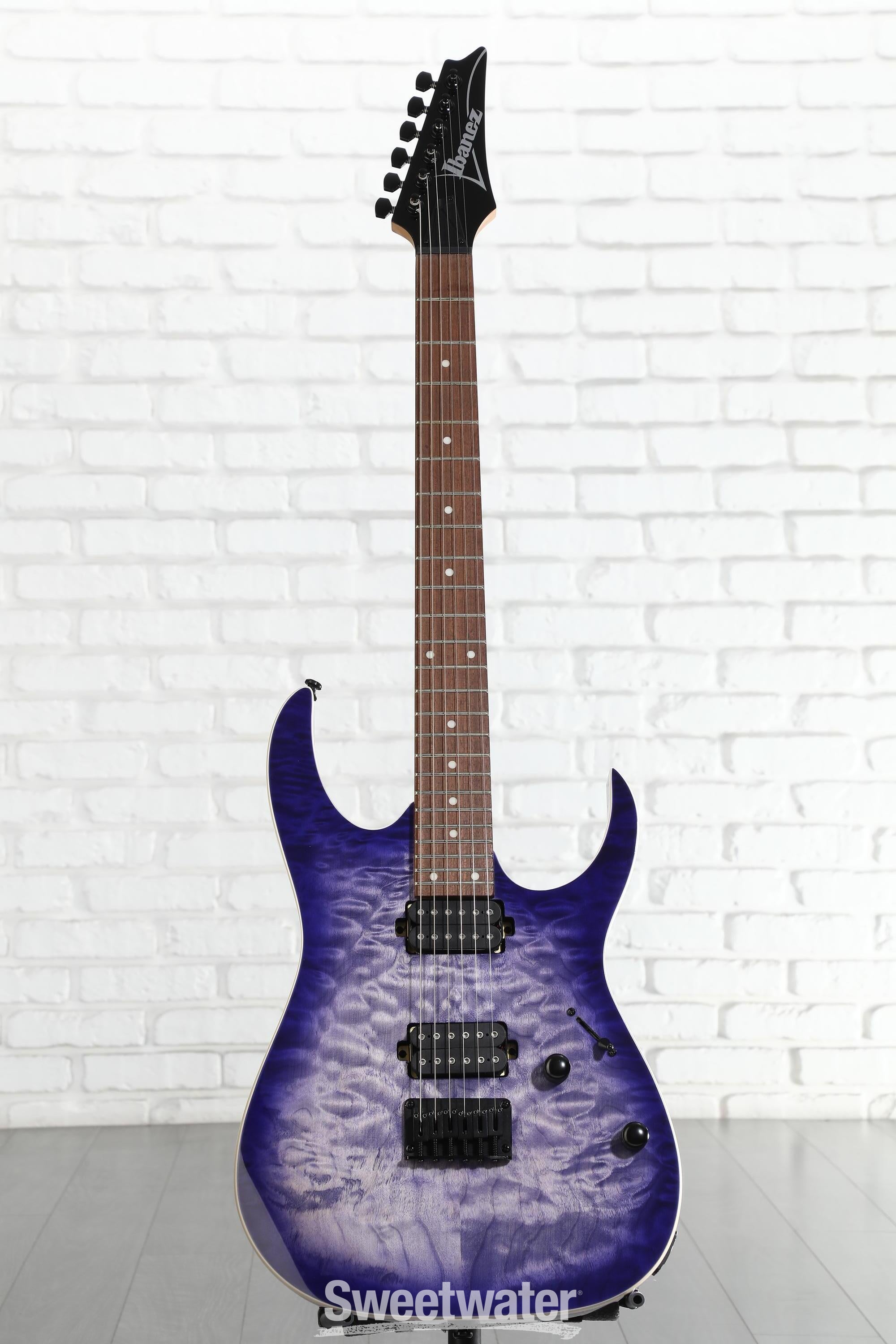 Ibanez RG421QM Electric Guitar - Cerulean Blue Burst | Sweetwater