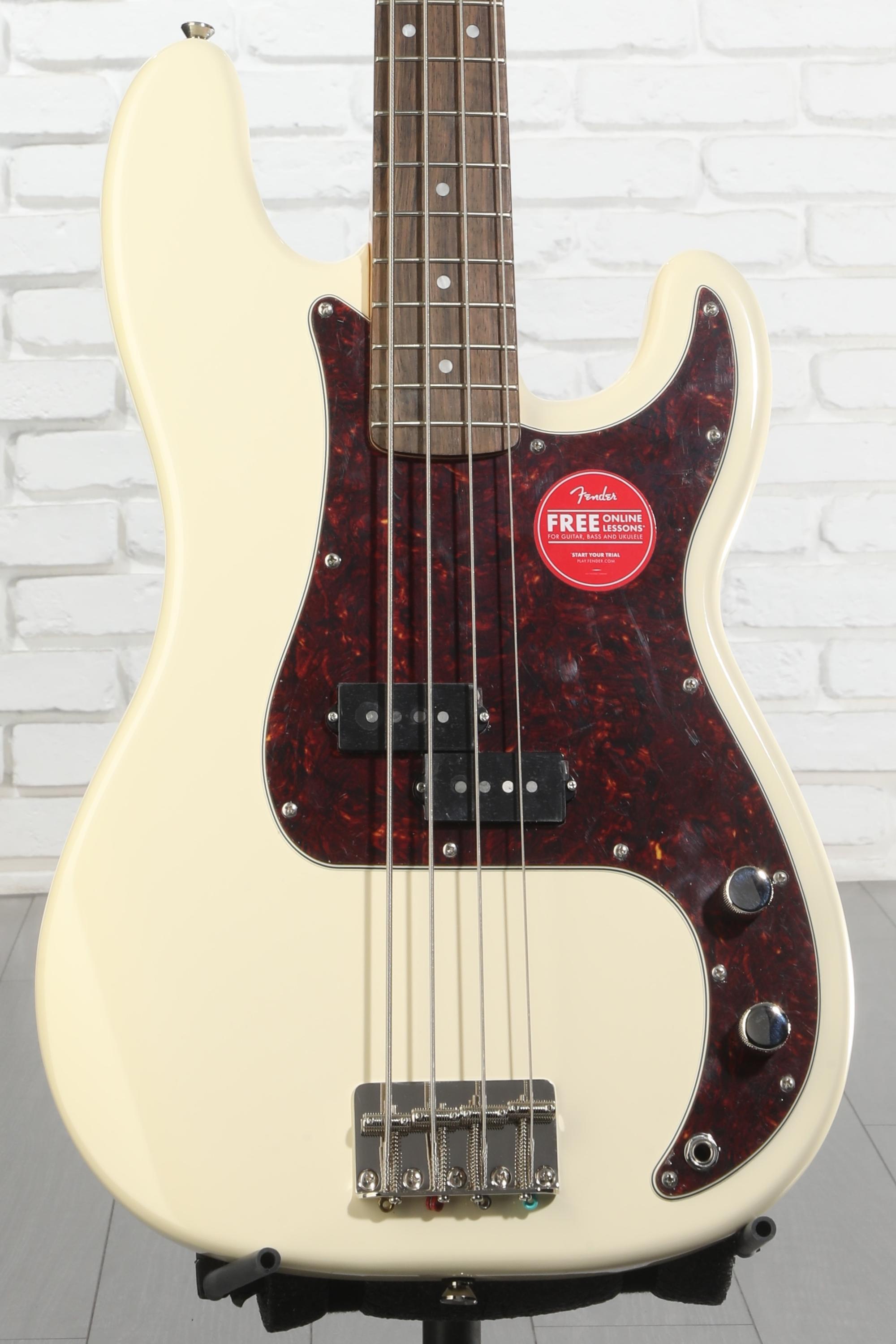 Squier Classic Vibe '60s Precision Bass - Olympic White | Sweetwater