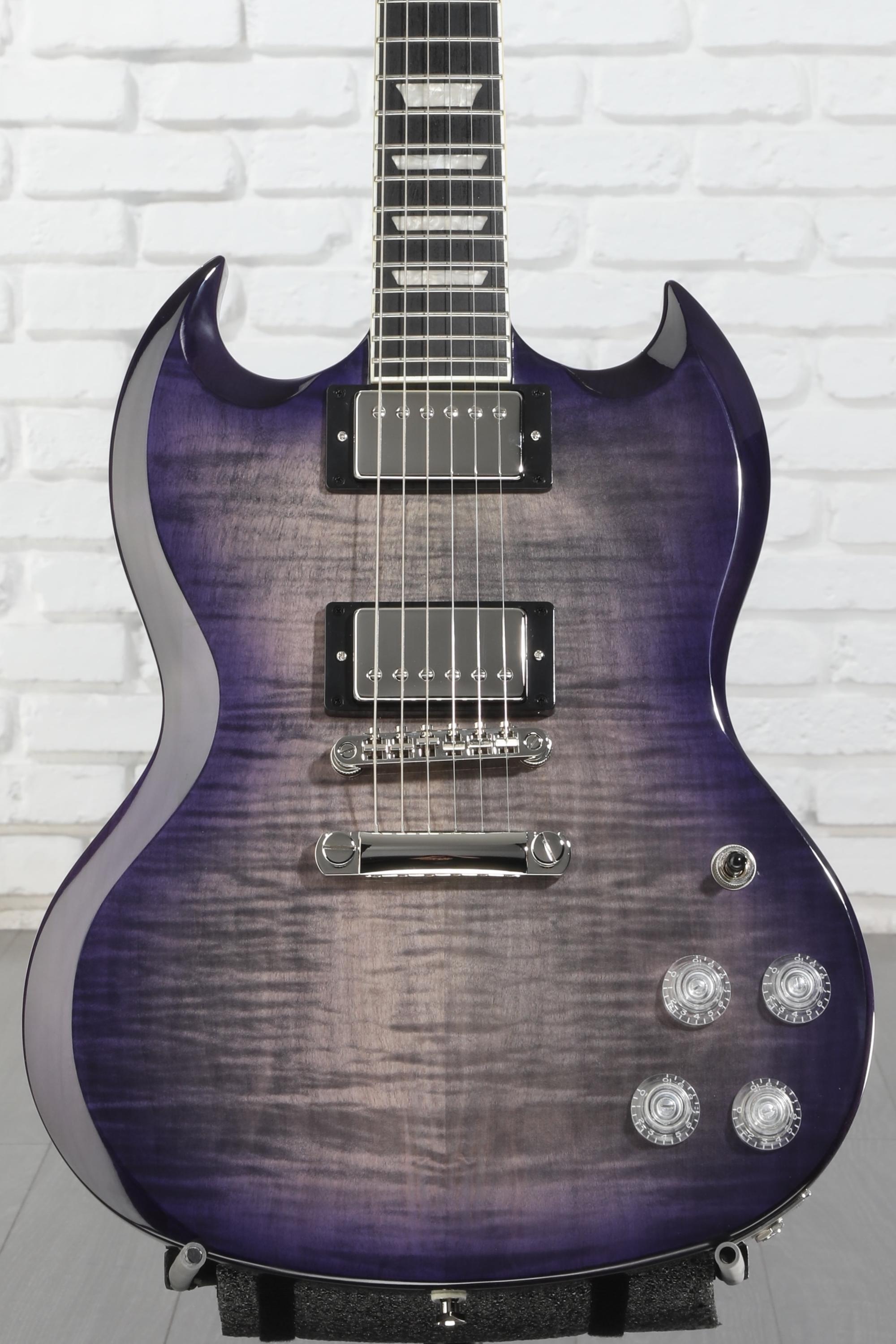 Epiphone SG Modern Figured Electric Guitar - Purple Burst