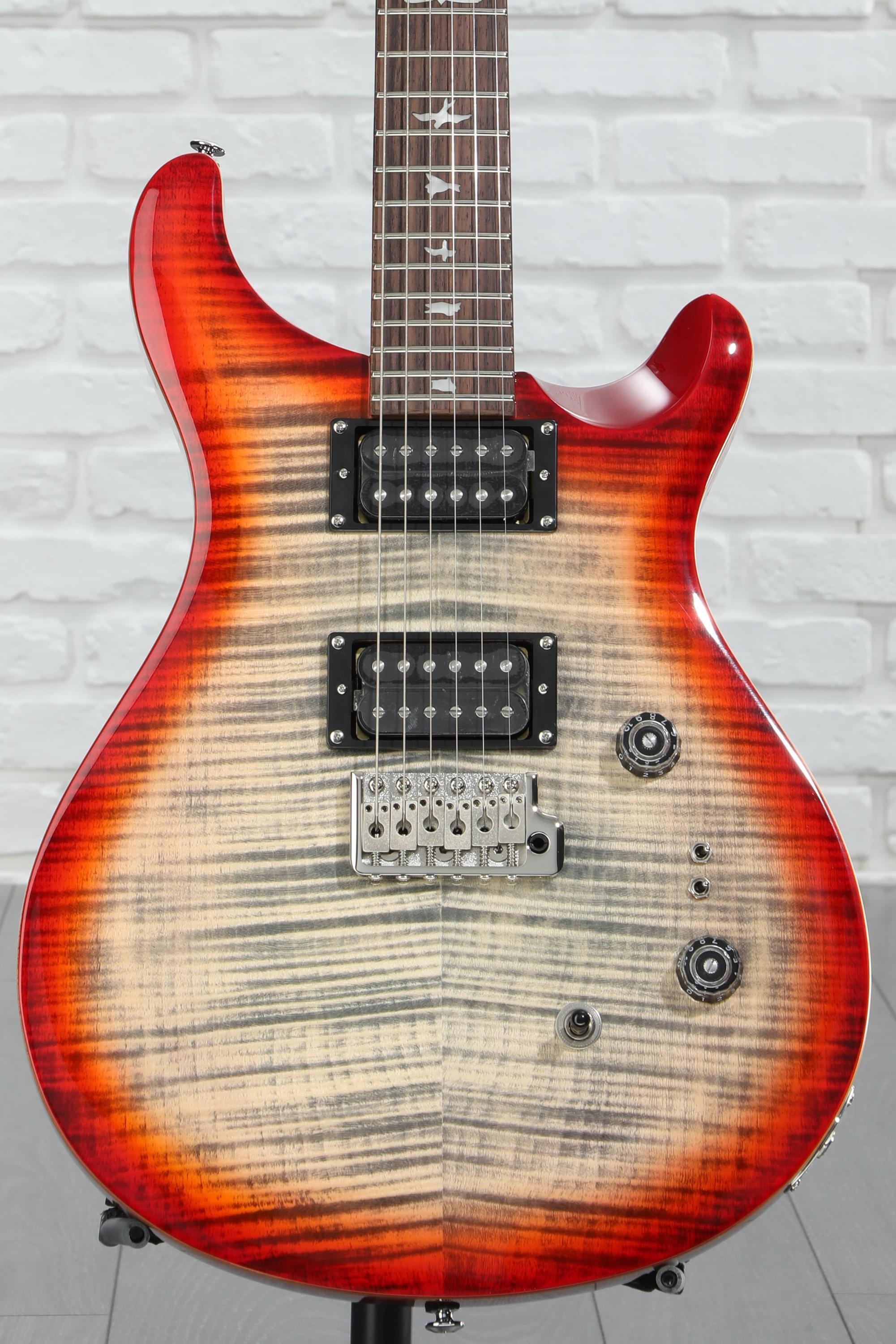 PRS SE Custom 24-08 Electric Guitar - Charcoal Cherry Burst