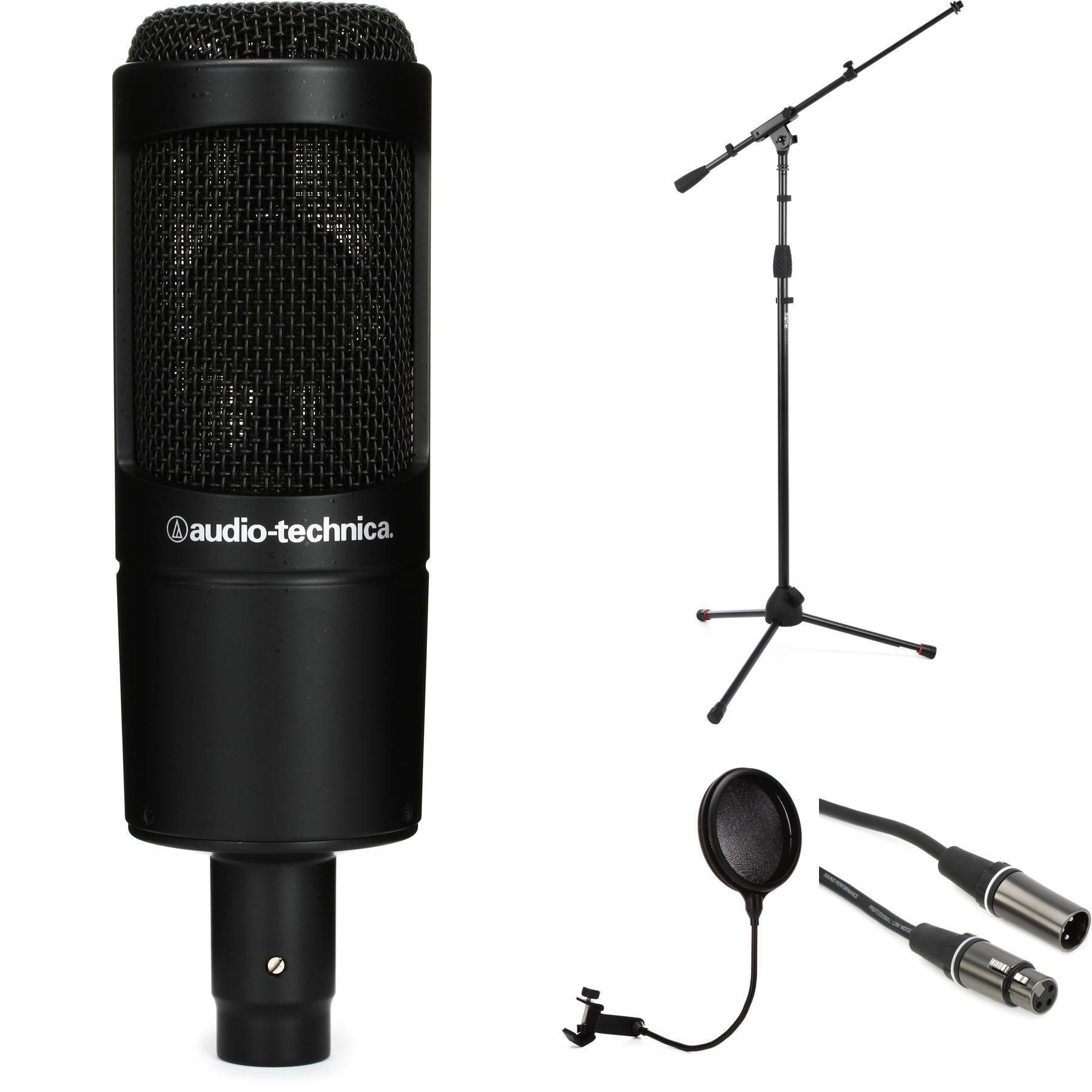 Audio-Technica AT2035 Vocalist Bundle with Stand and Cable | Sweetwater