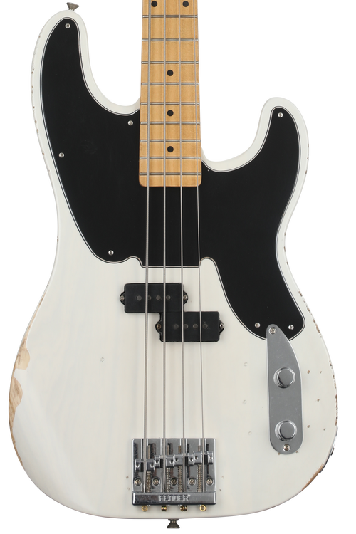 Fender Mike Dirnt Road Worn Precision Bass - White Blonde