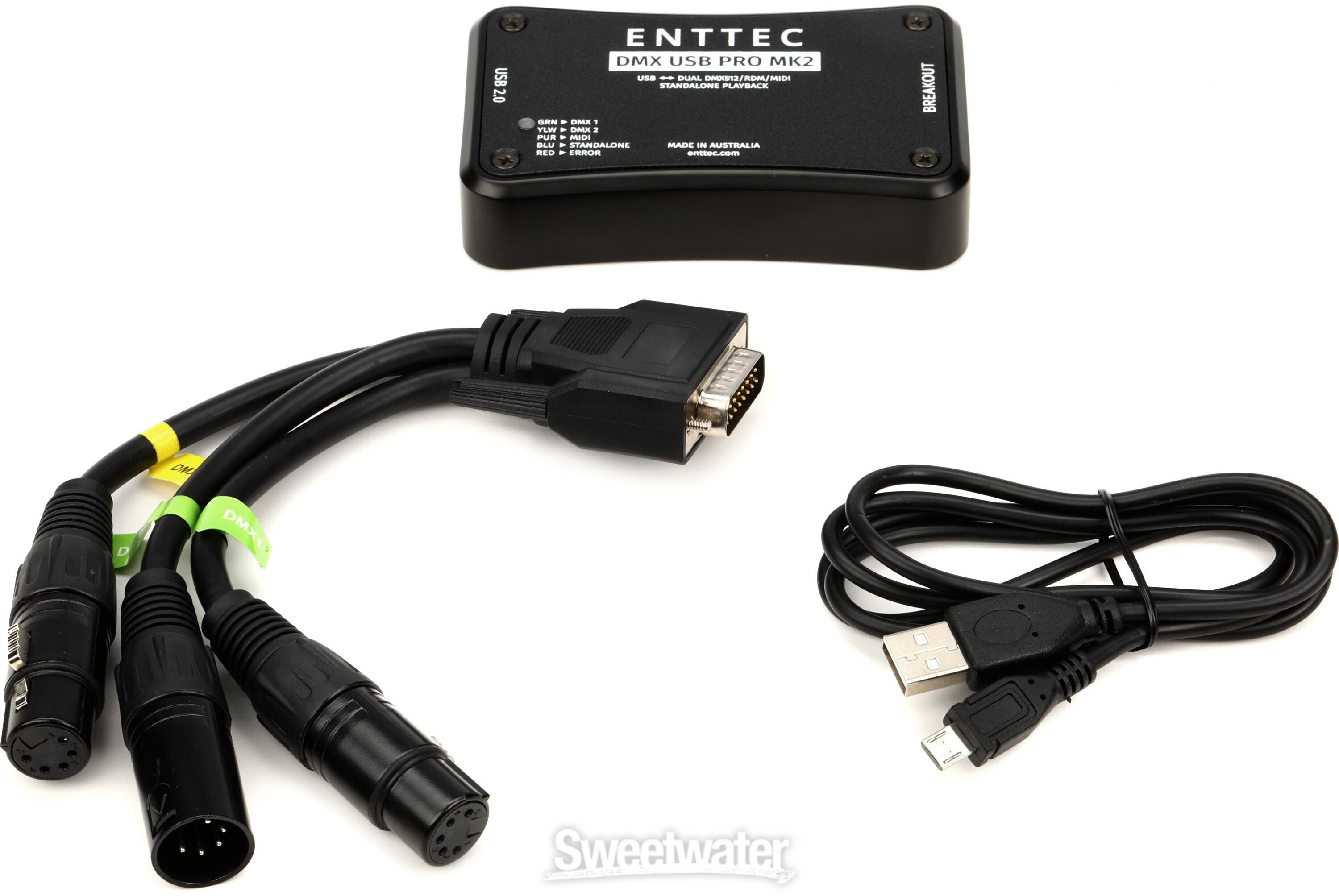 ENTTEC DMX USB Pro2 1024-Ch USB DMX Interface | Sweetwater