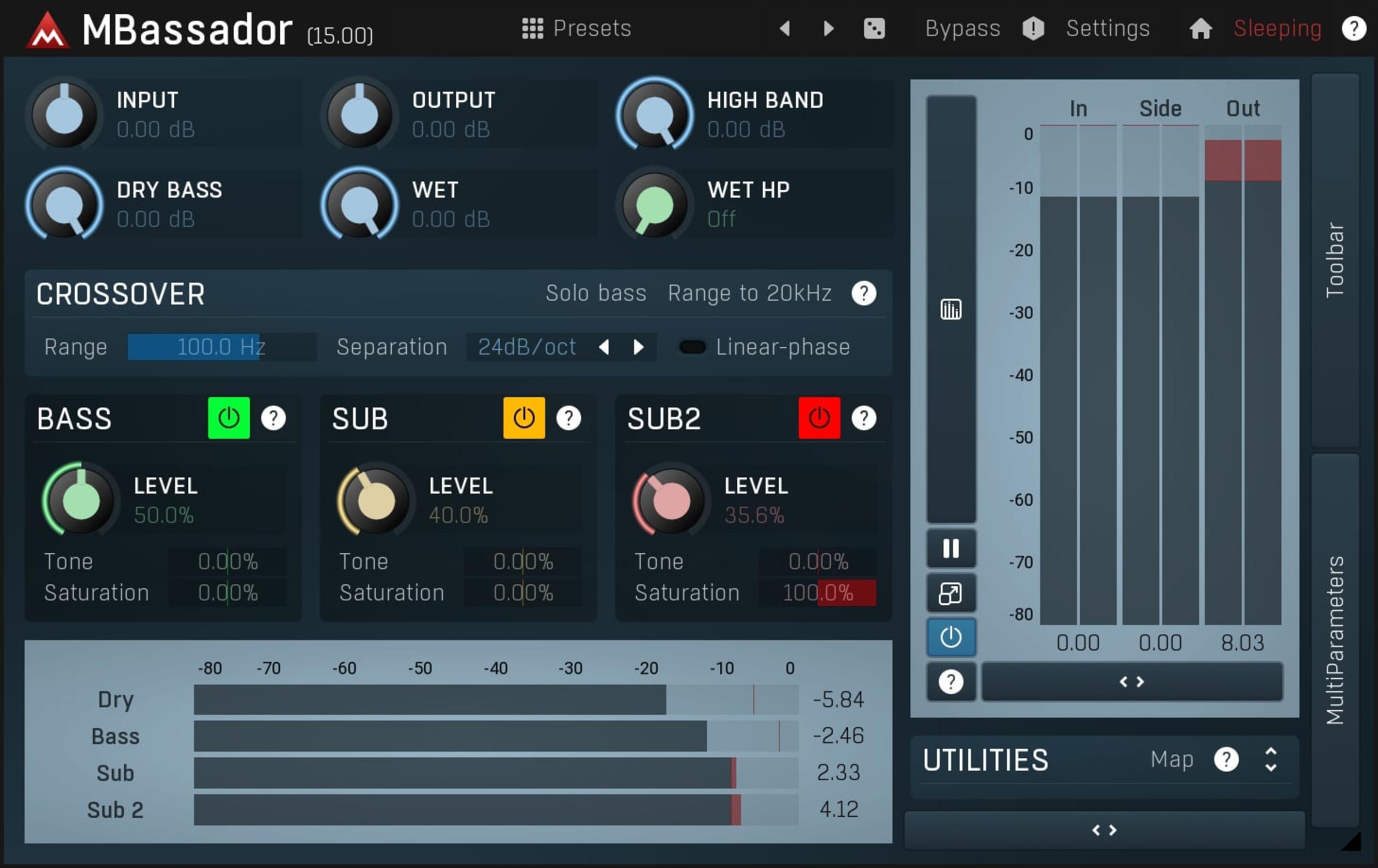 MeldaProduction MBassador Bass Enhancer and Subbass Generator Plugin