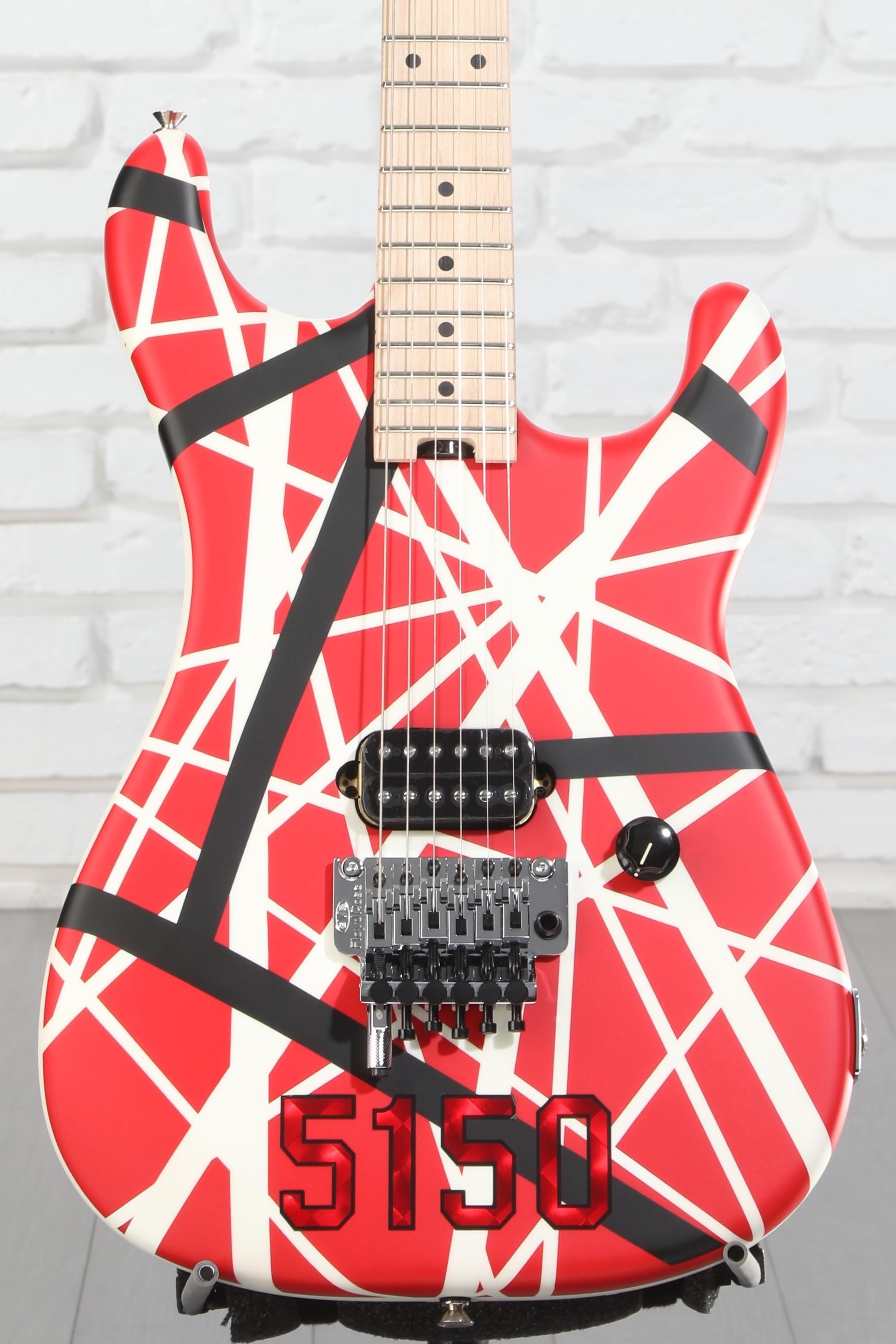 EVH Striped Series 5150 - Red, Black and White | Sweetwater