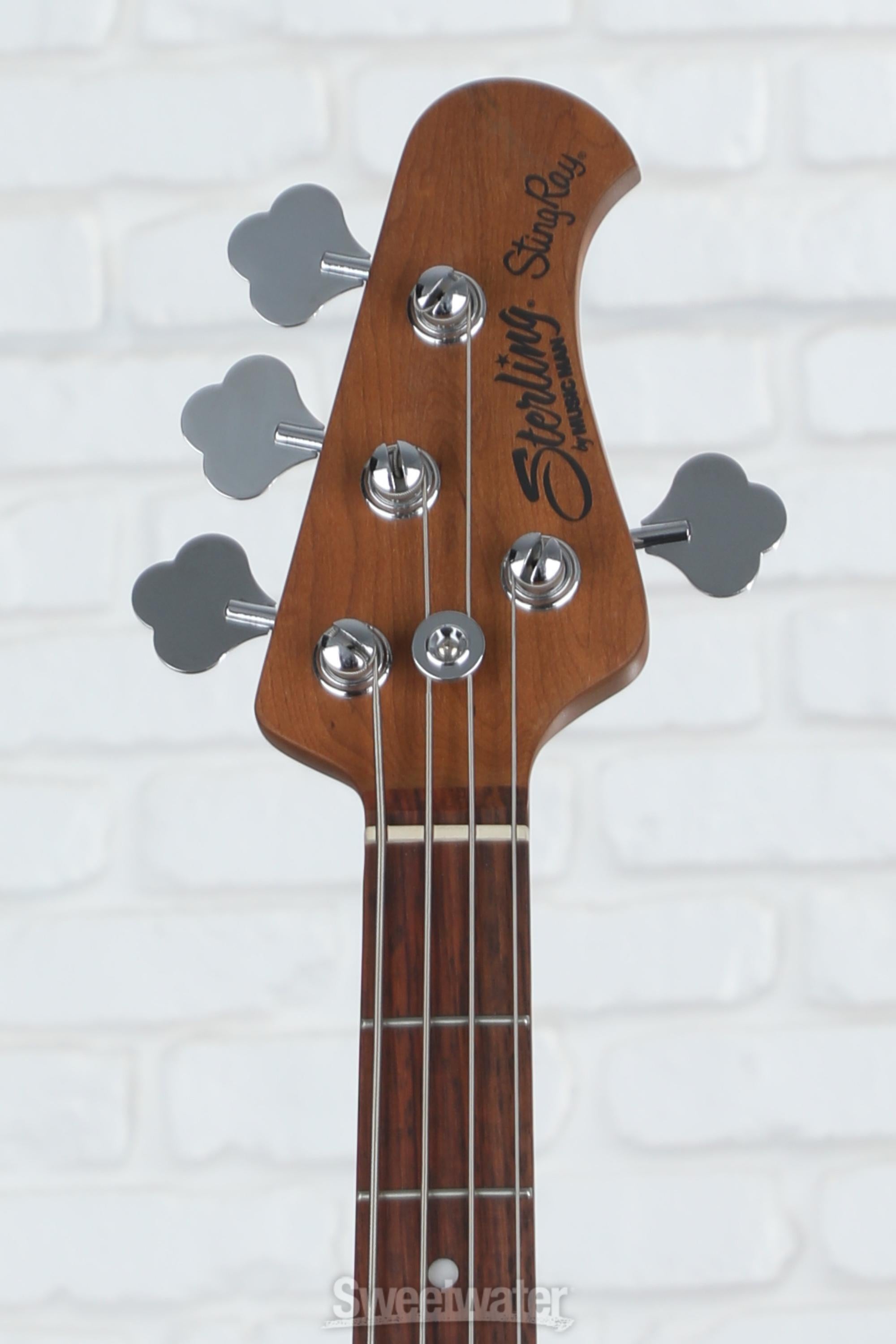 Sterling By Music Man StingRay RAY34 Bass Guitar - Black with Bag