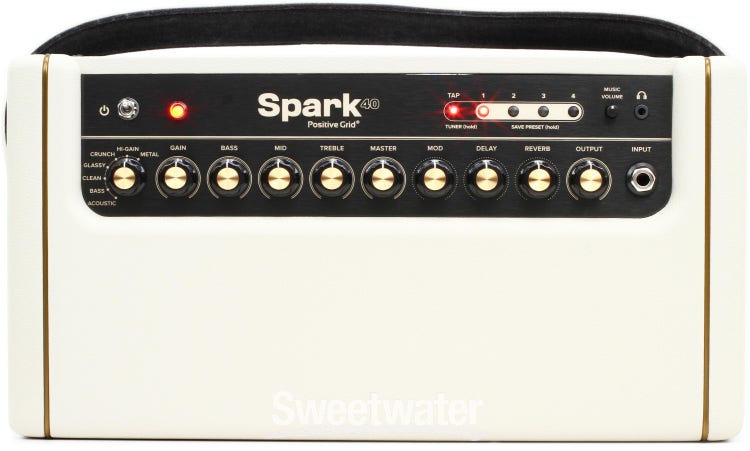 Positive Grid Spark 40-Watt Combo Practice Guitar Amplifier Electric Bass  and Acoustic Guitar Amp with Spark Mobile App