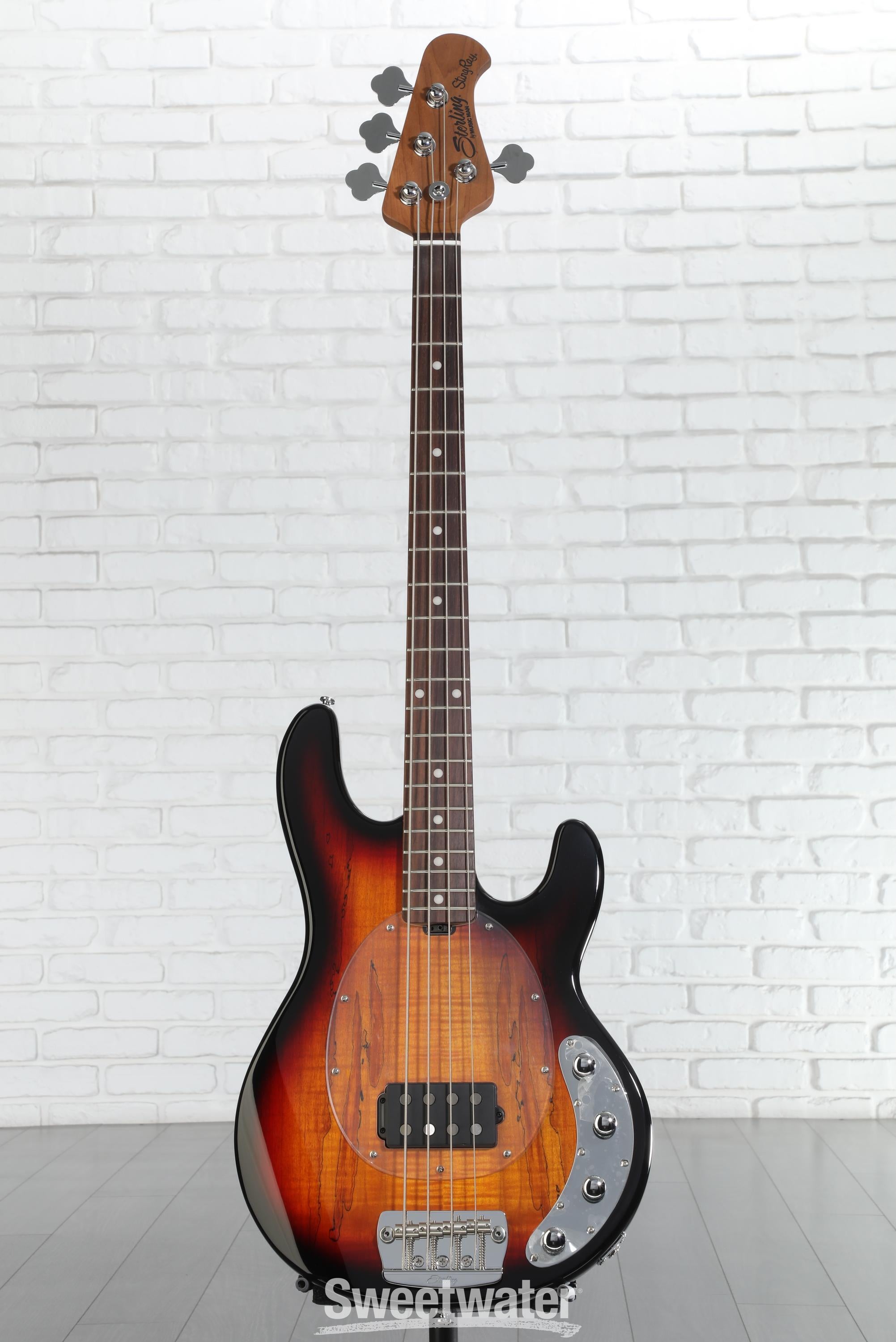 Sterling By Music Man StingRay RAY34 Bass Guitar - 3-tone Sunburst