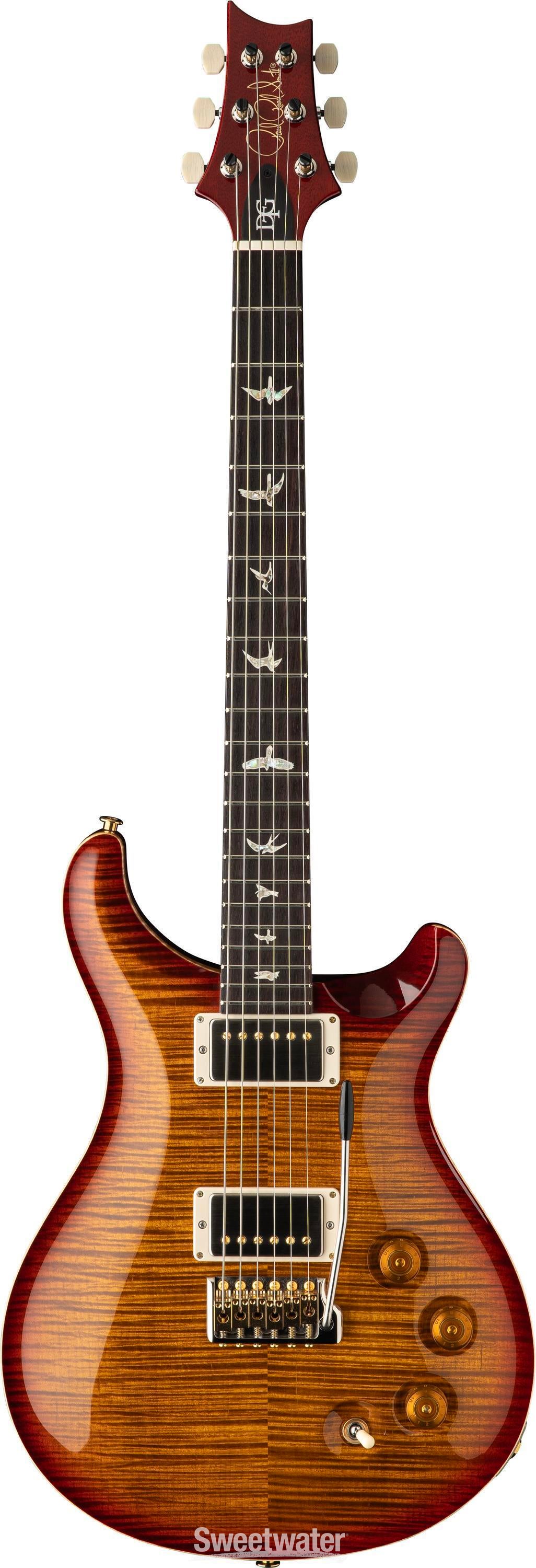 New PRS DGT Electric Guitar with Bird Inlays - Dark Cherry Sunburst